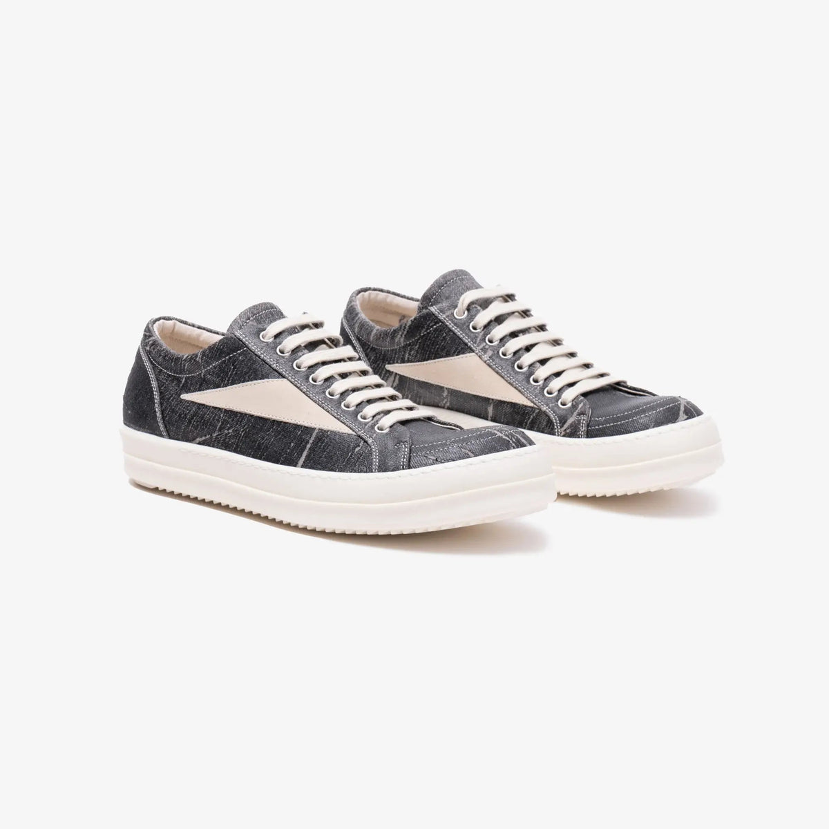 Rick Owens DRKSHDW Vintage Sneaks in Washed Black