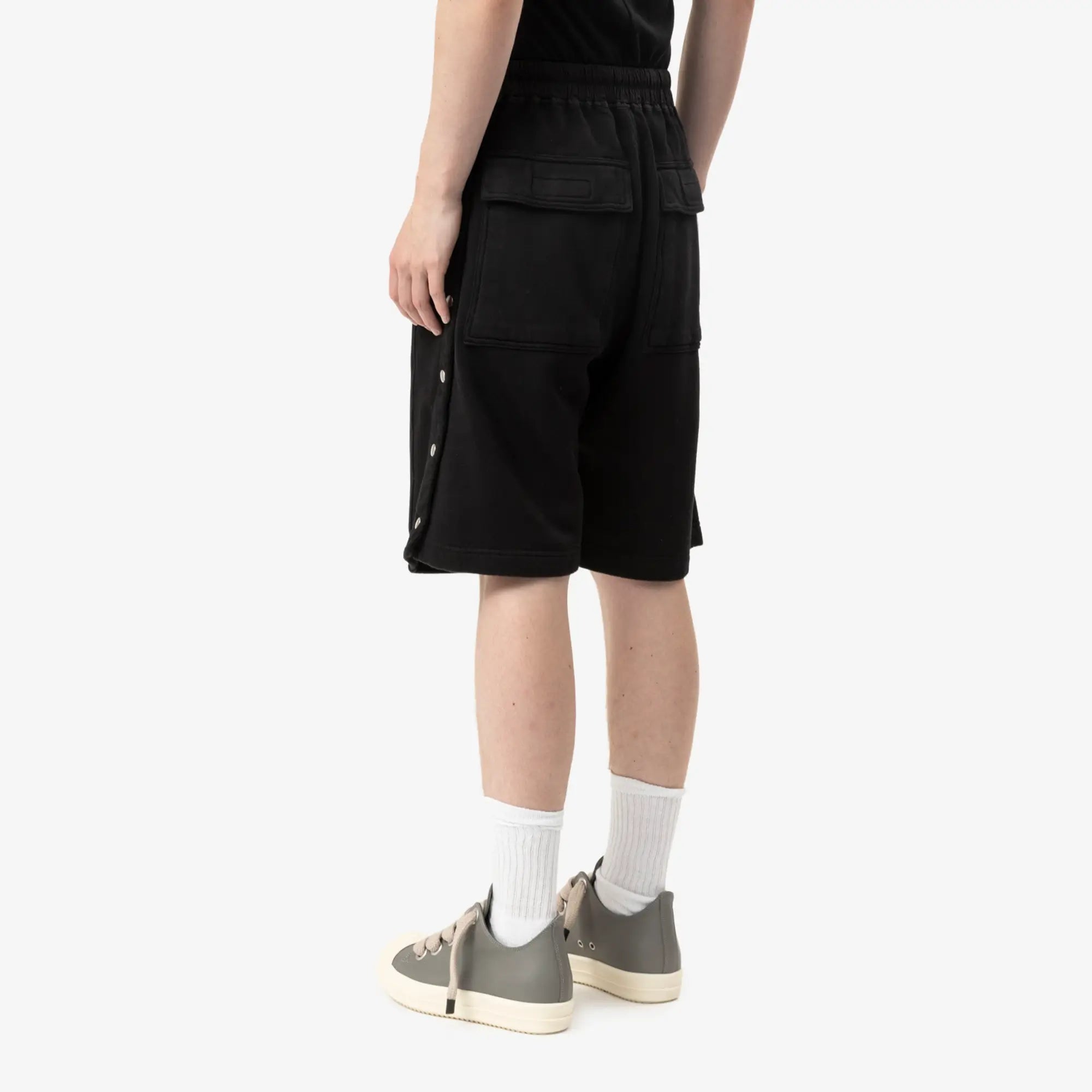 Rick Owens DRKSHDW Wide Pusher Shorts Black - 4