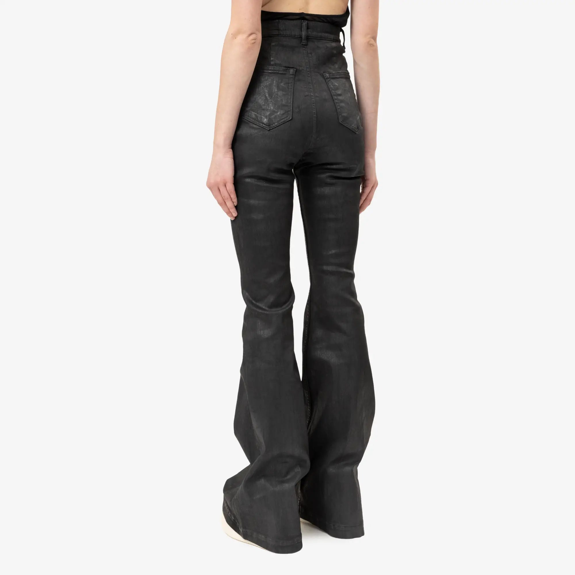 Rick Owens DRKSHDW Womens Bolan Bootcut Jeans Black - 4