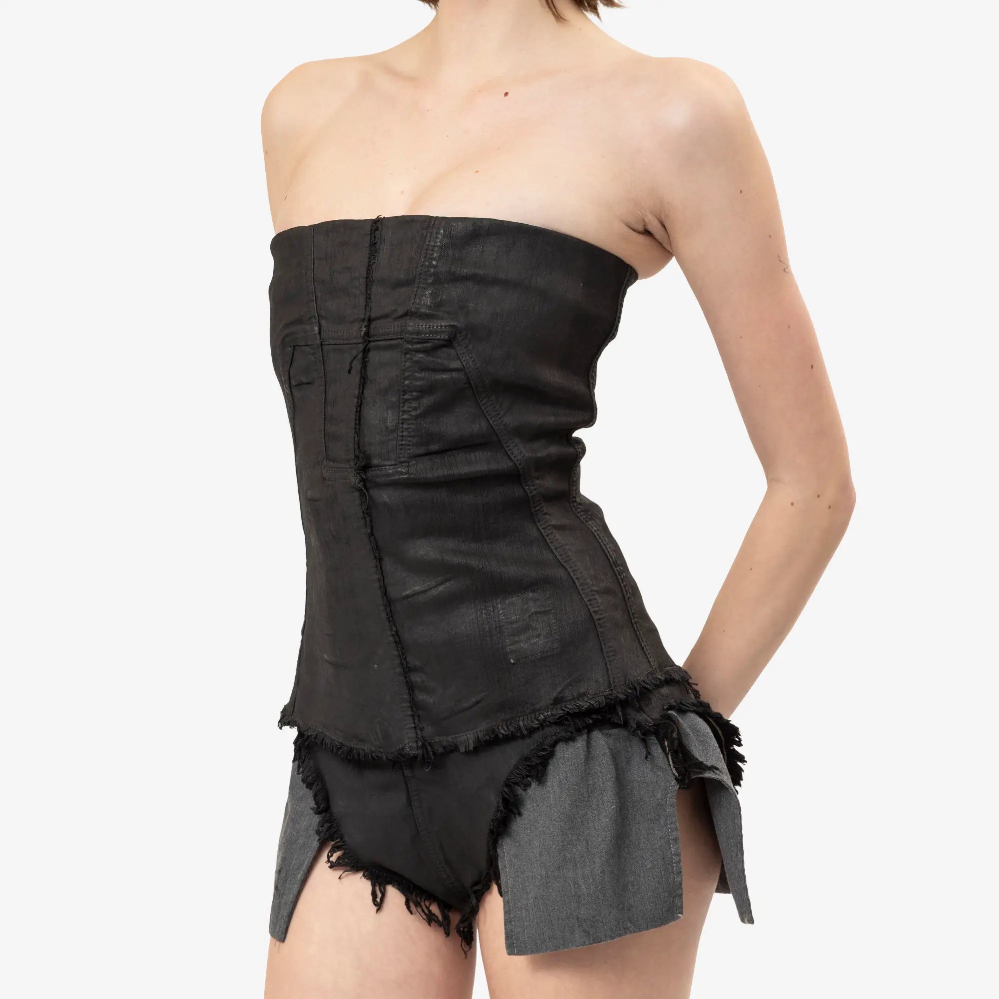 Rick Owens DRKSHDW Womens Bustier Top Black - 5
