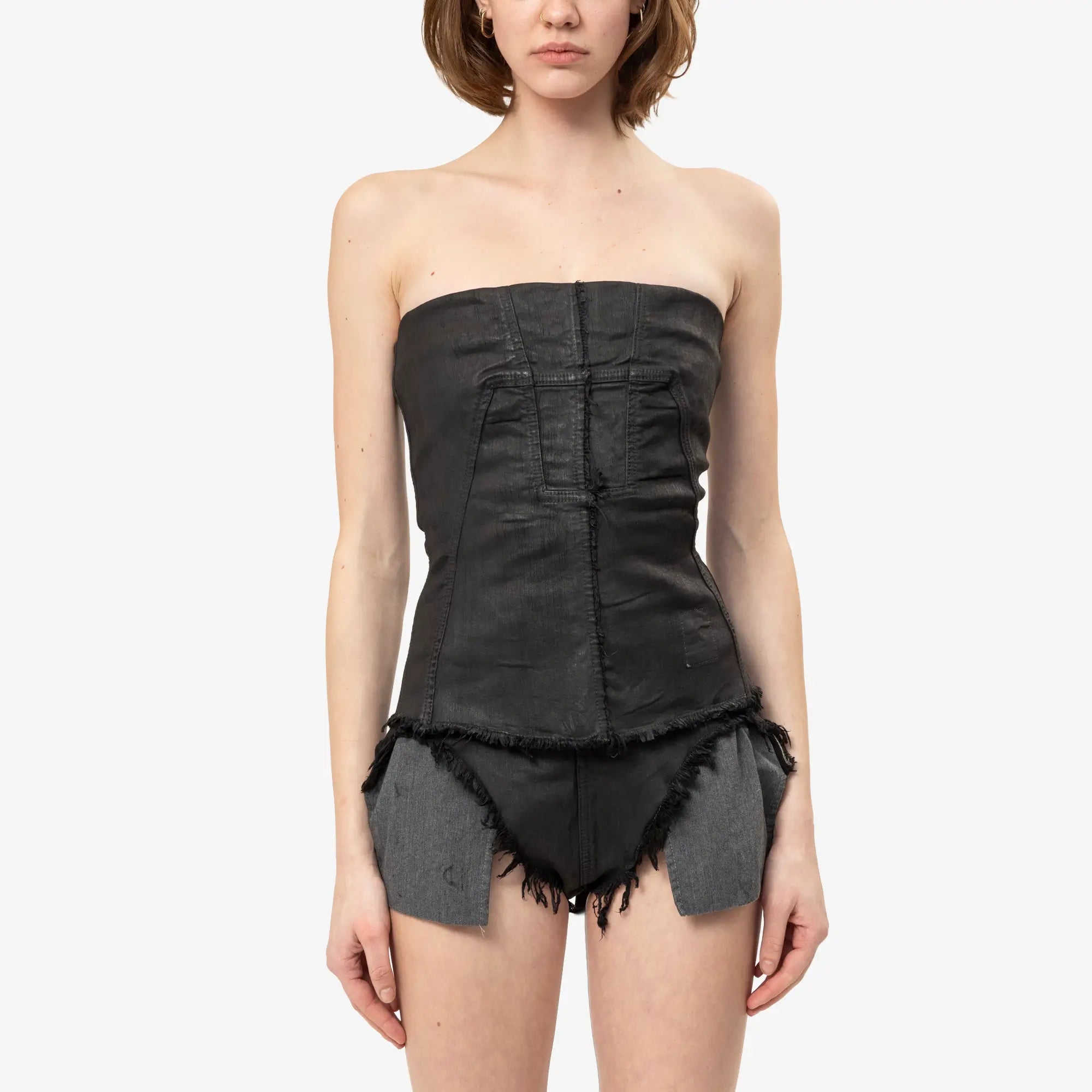 Rick Owens DRKSHDW Womens Bustier Top Black - 1