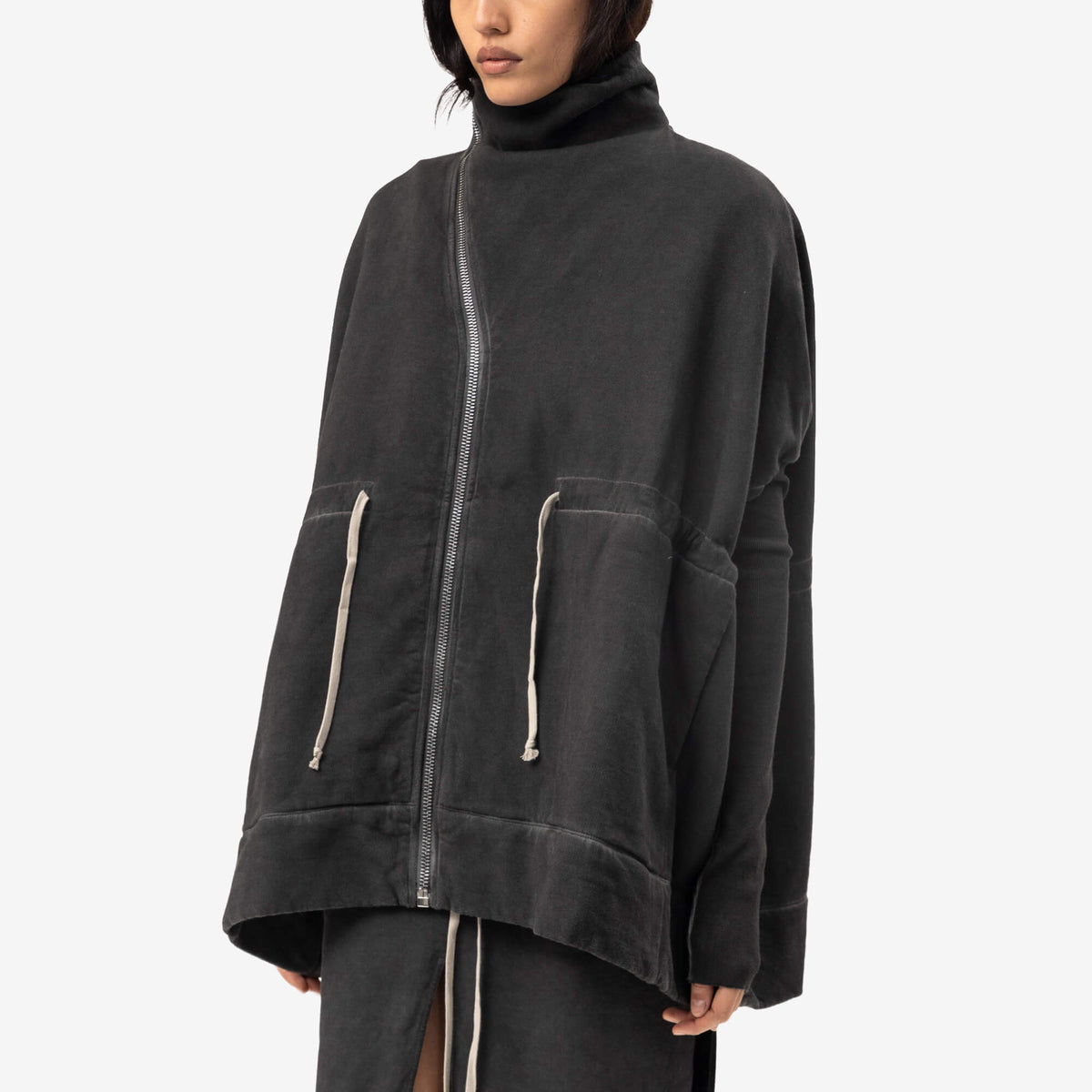 Rick Owens DRKSHDW Womens Mountain Sail Jacket Faded Black-3