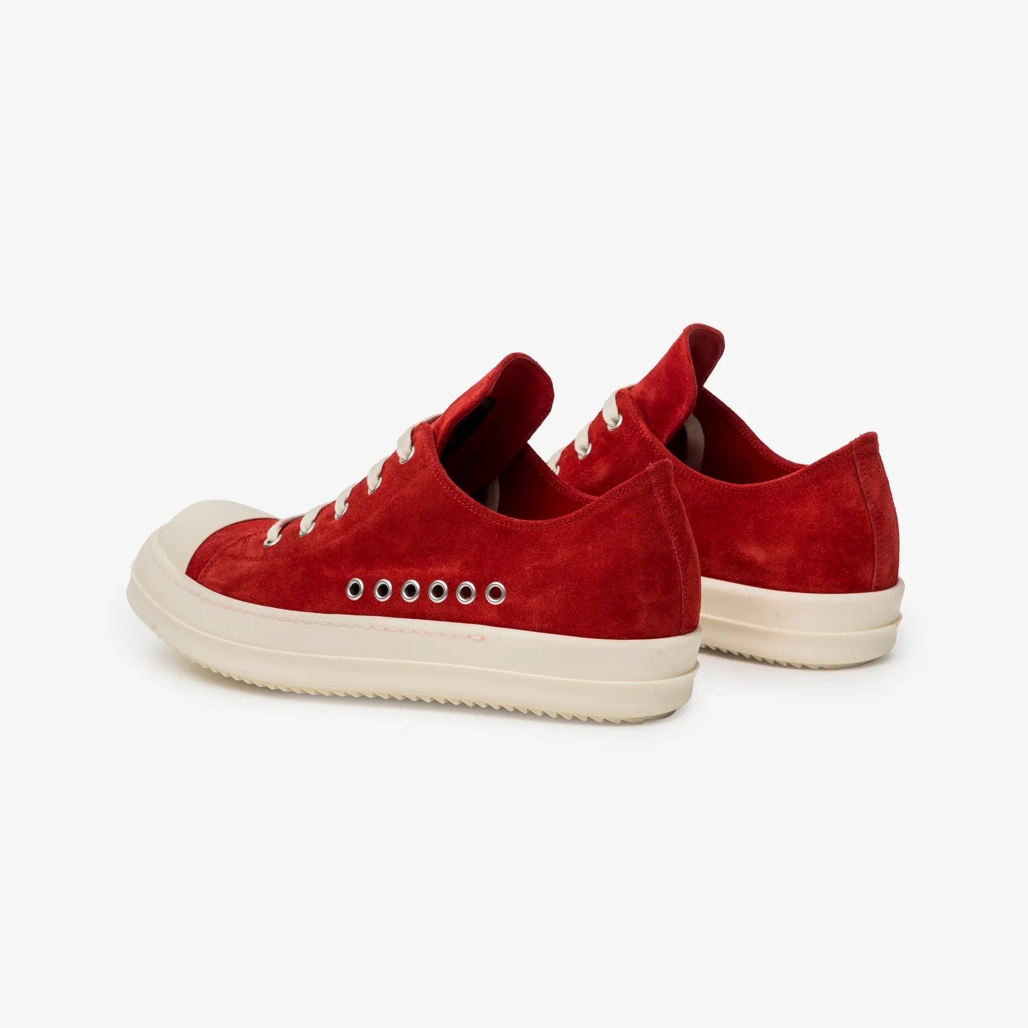 Rick Owens Extreme Low Sneaks Carnelian/Milk/Milk - 5