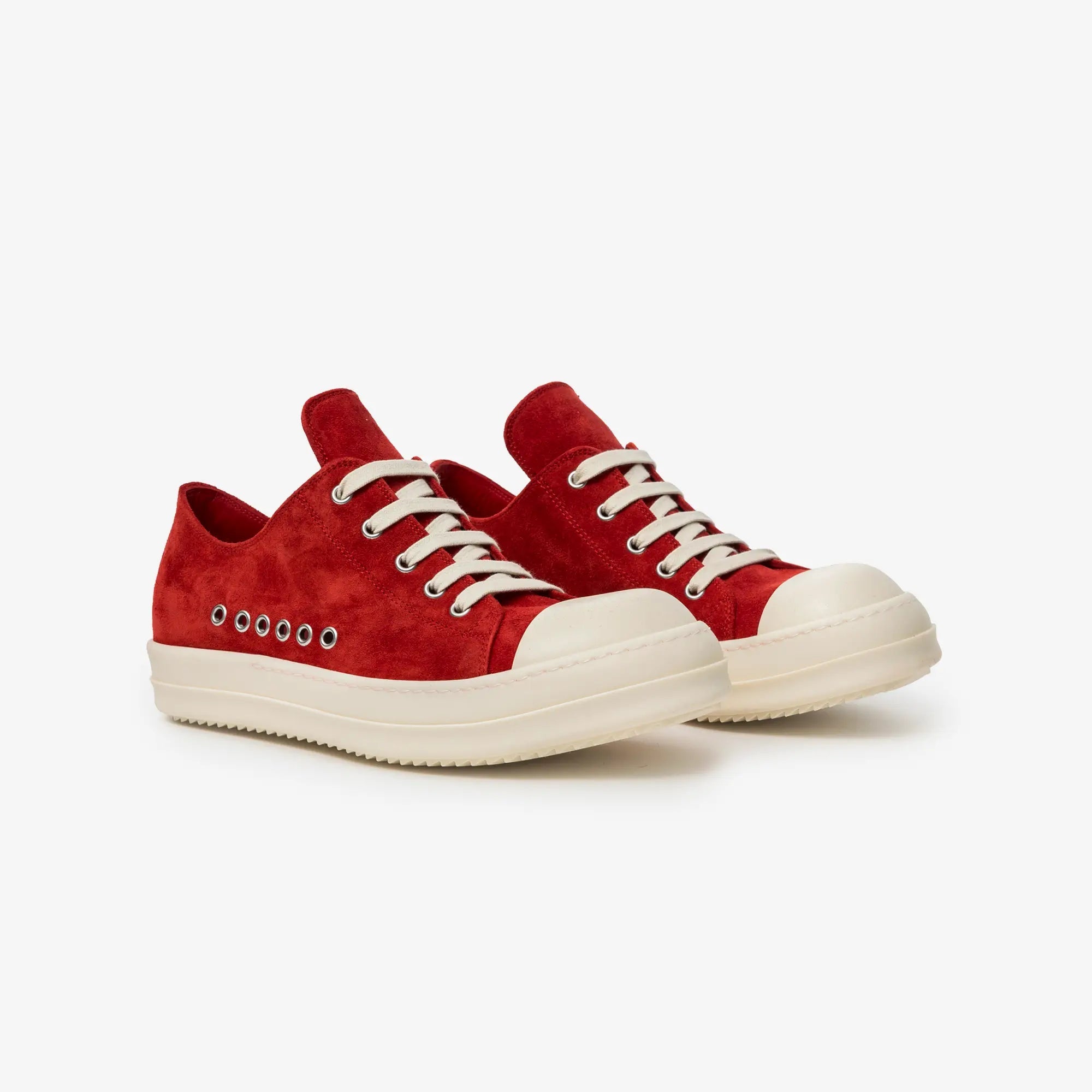 Rick Owens Extreme Low Sneaks Carnelian/Milk/Milk - 1
