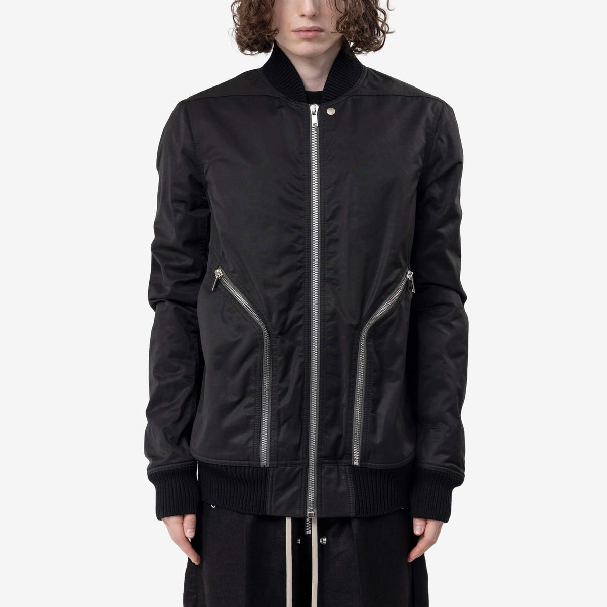 Rick Owens Heizer Flight Jacket Black-1