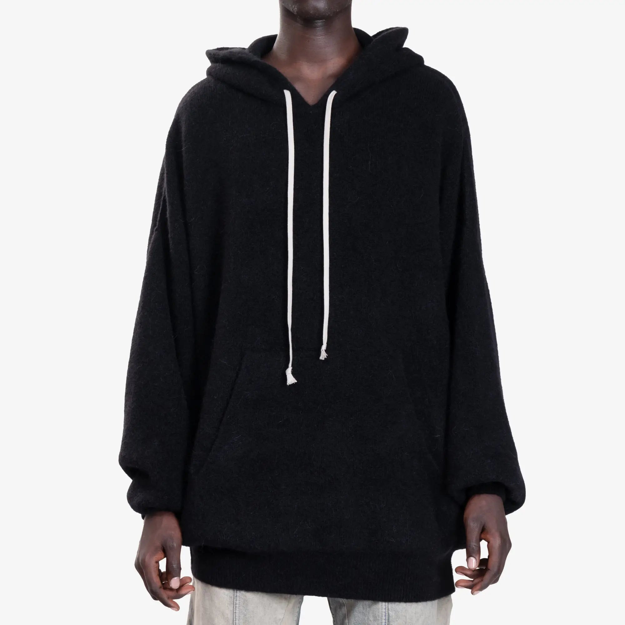 Rick Owens Hun Hoodie Black - 1