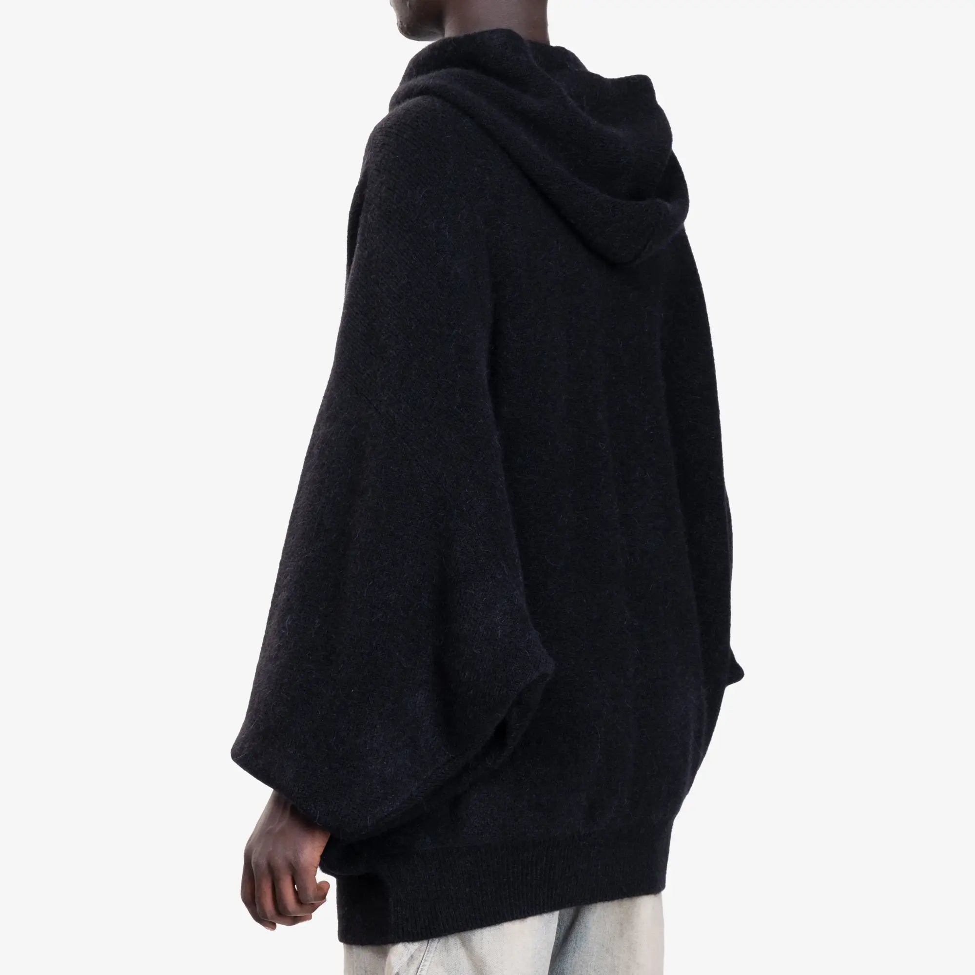 Rick Owens Hun Hoodie Black - 4