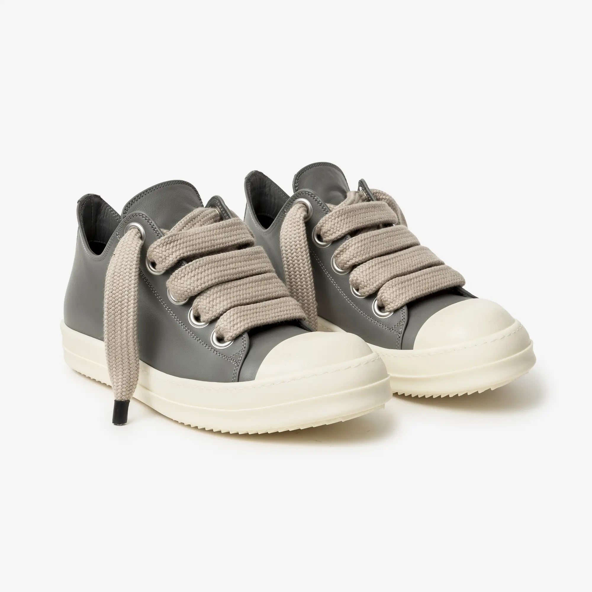 Rick Owens Jumbolace Low - Top Sneaks Euca/Milk/Milk - 1