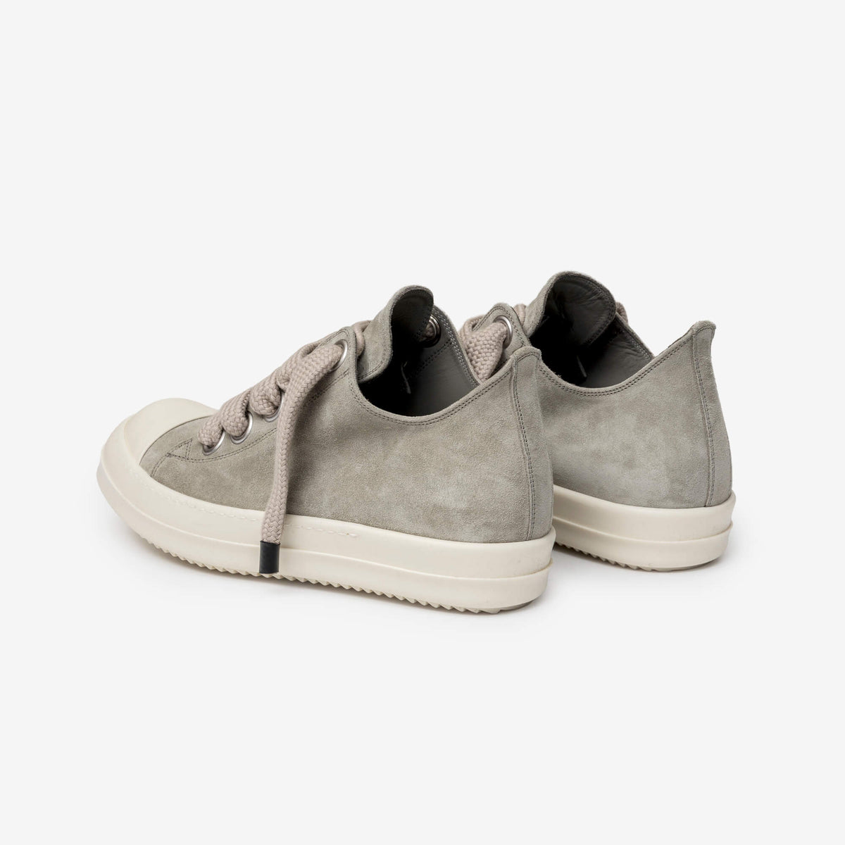 Rick Owens Jumbolace Low-Top Sneaks Dark Pearl/Milk/Milk-5