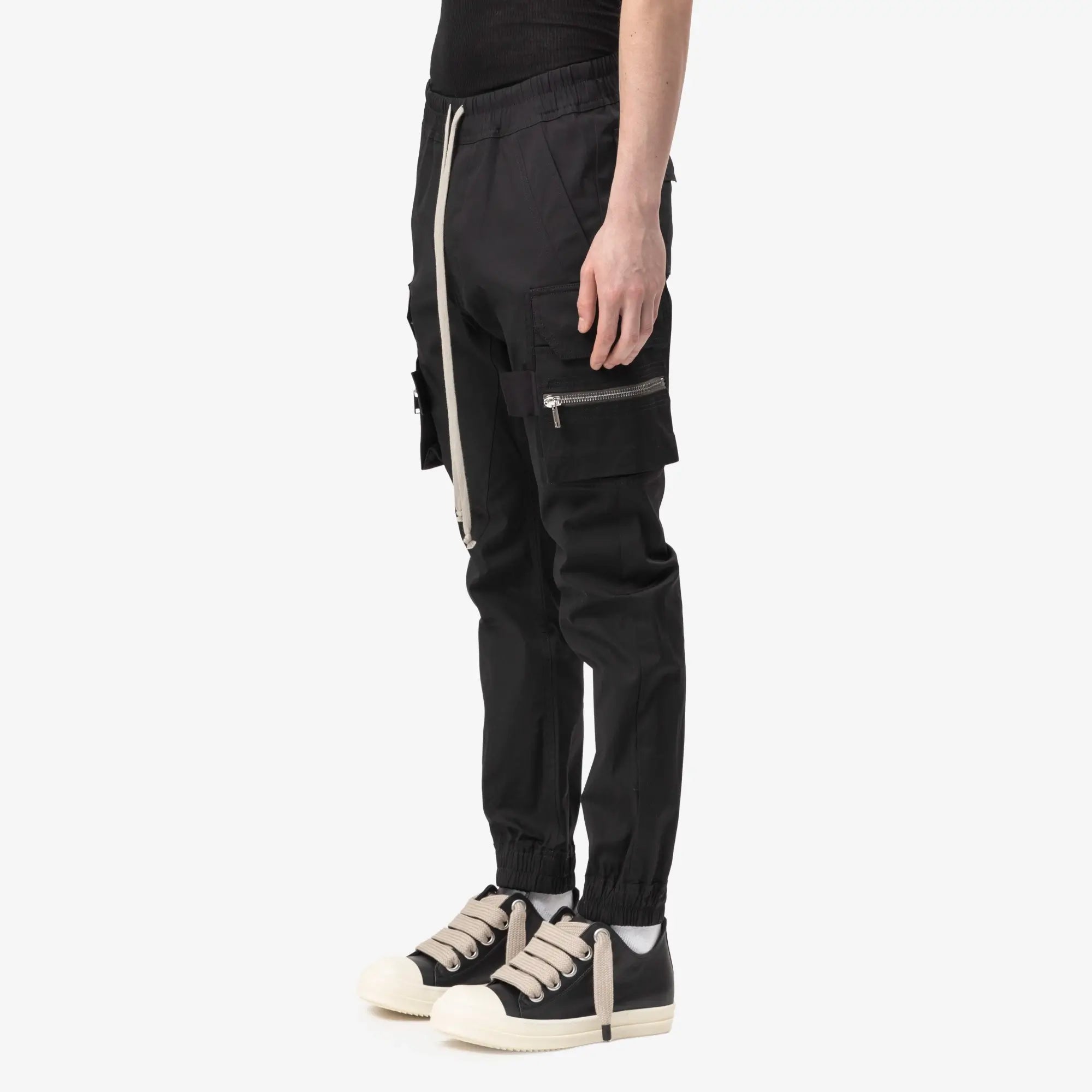 Rick Owens Mastodon Cargo Pants Black - 3