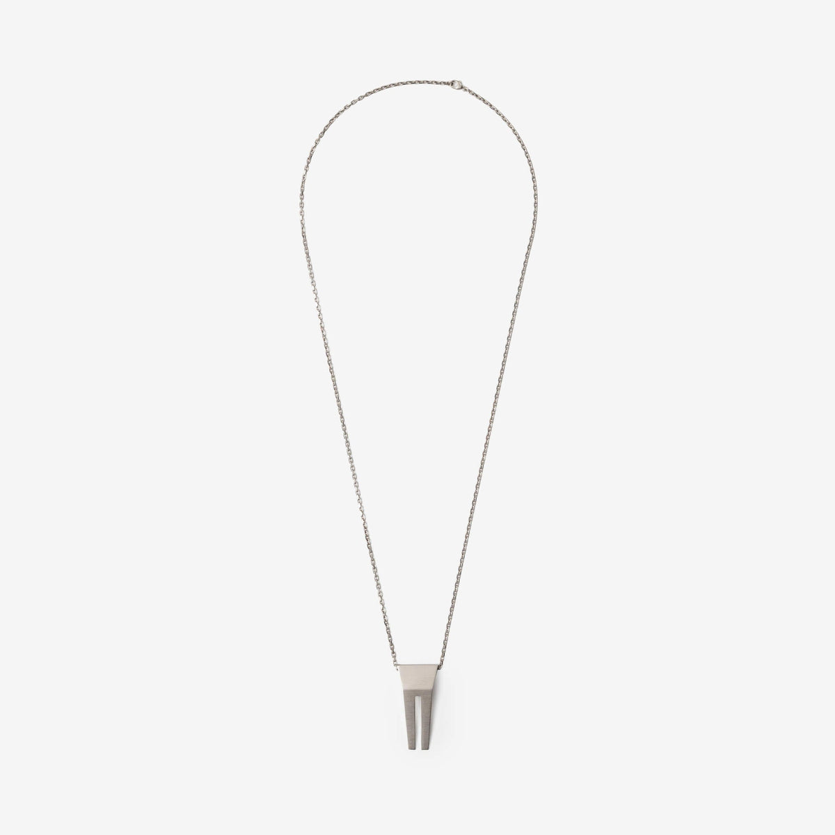 Rick Owens Open Trunk Charm Necklace Palladio-1