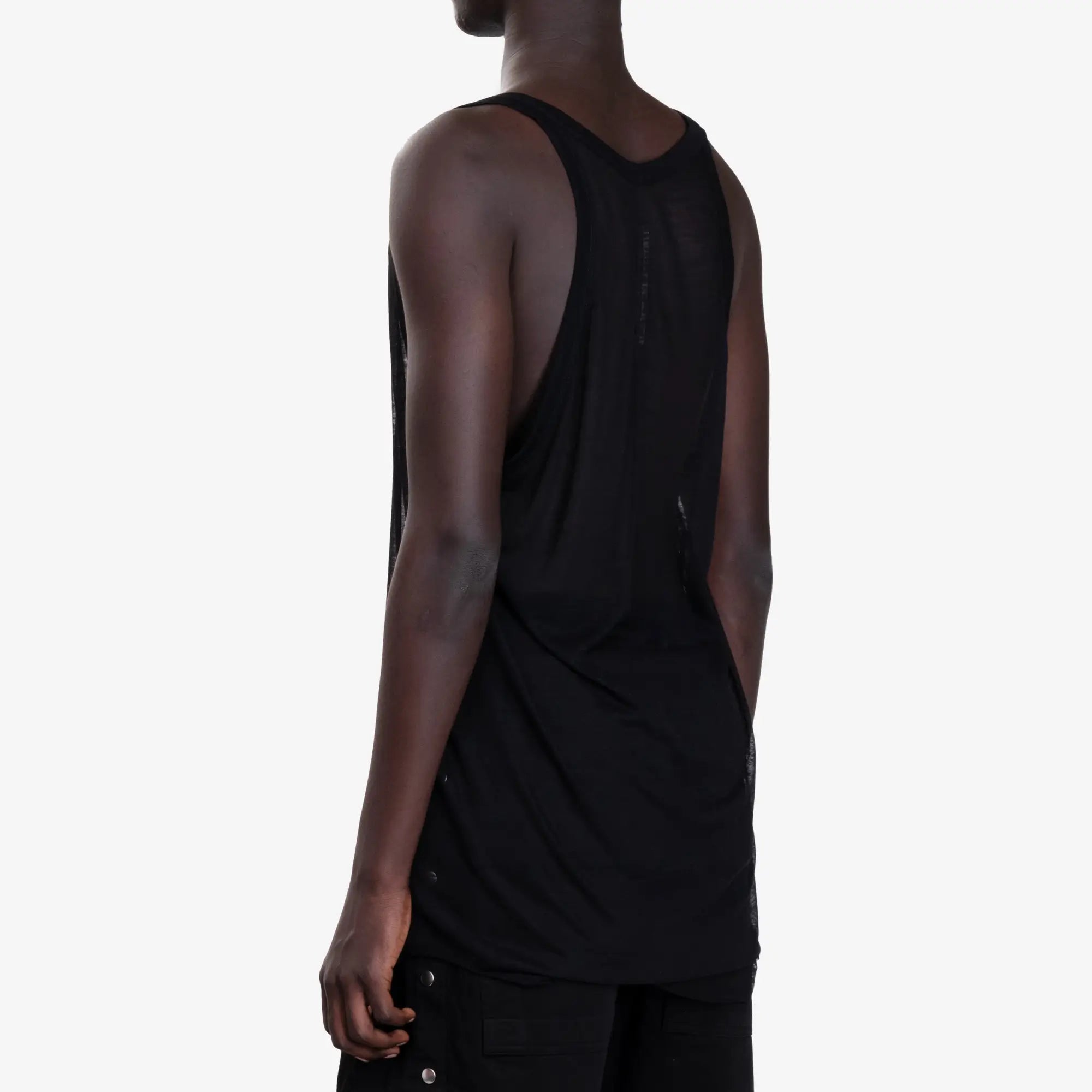 Rick Owens Pony Tank Top Black - 4