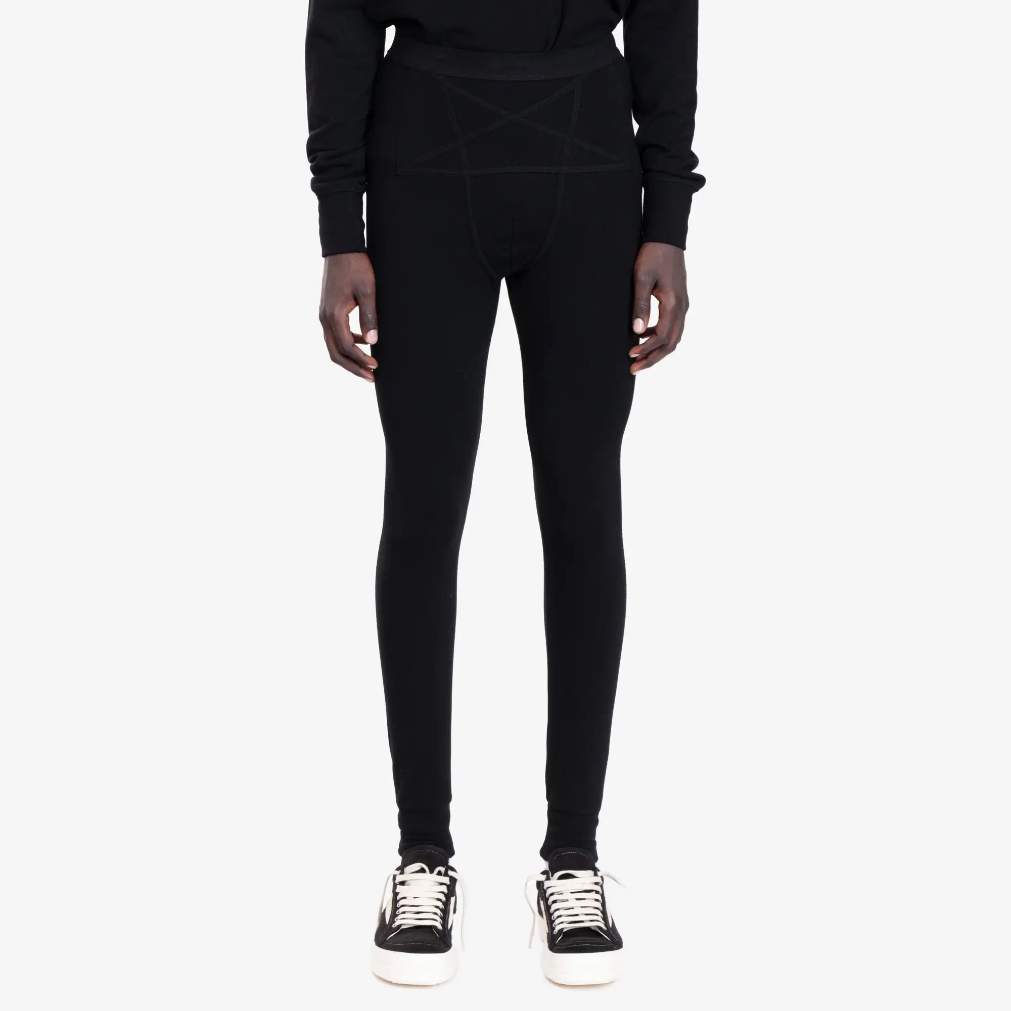 Rick Owens Thermal Leggings Black - 1