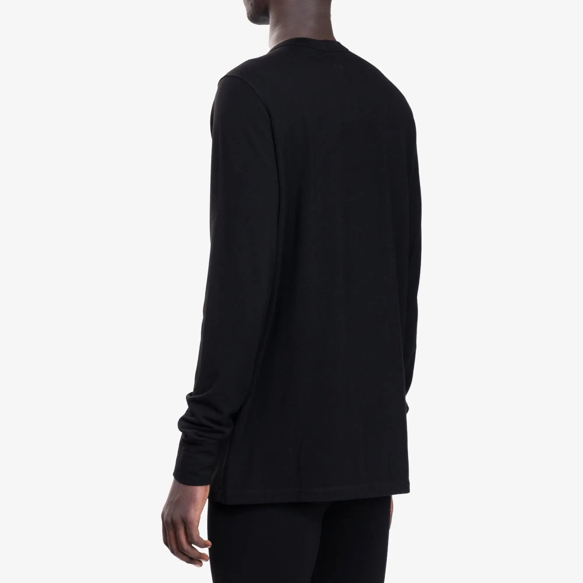 Rick Owens Thermal Long Sleeve T-Shirt Black - 4
