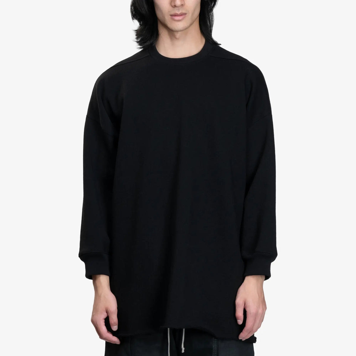 Rick Owens Tommy Long Sleeve T-Shirt Black