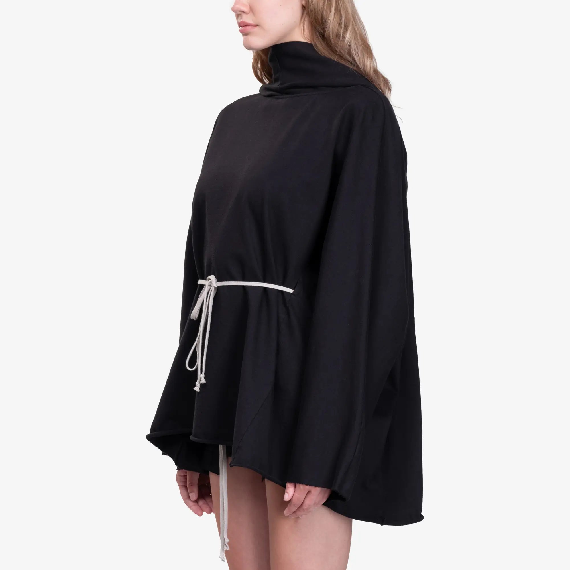 Rick Owens Unisex Hooded Tunic Black - 7