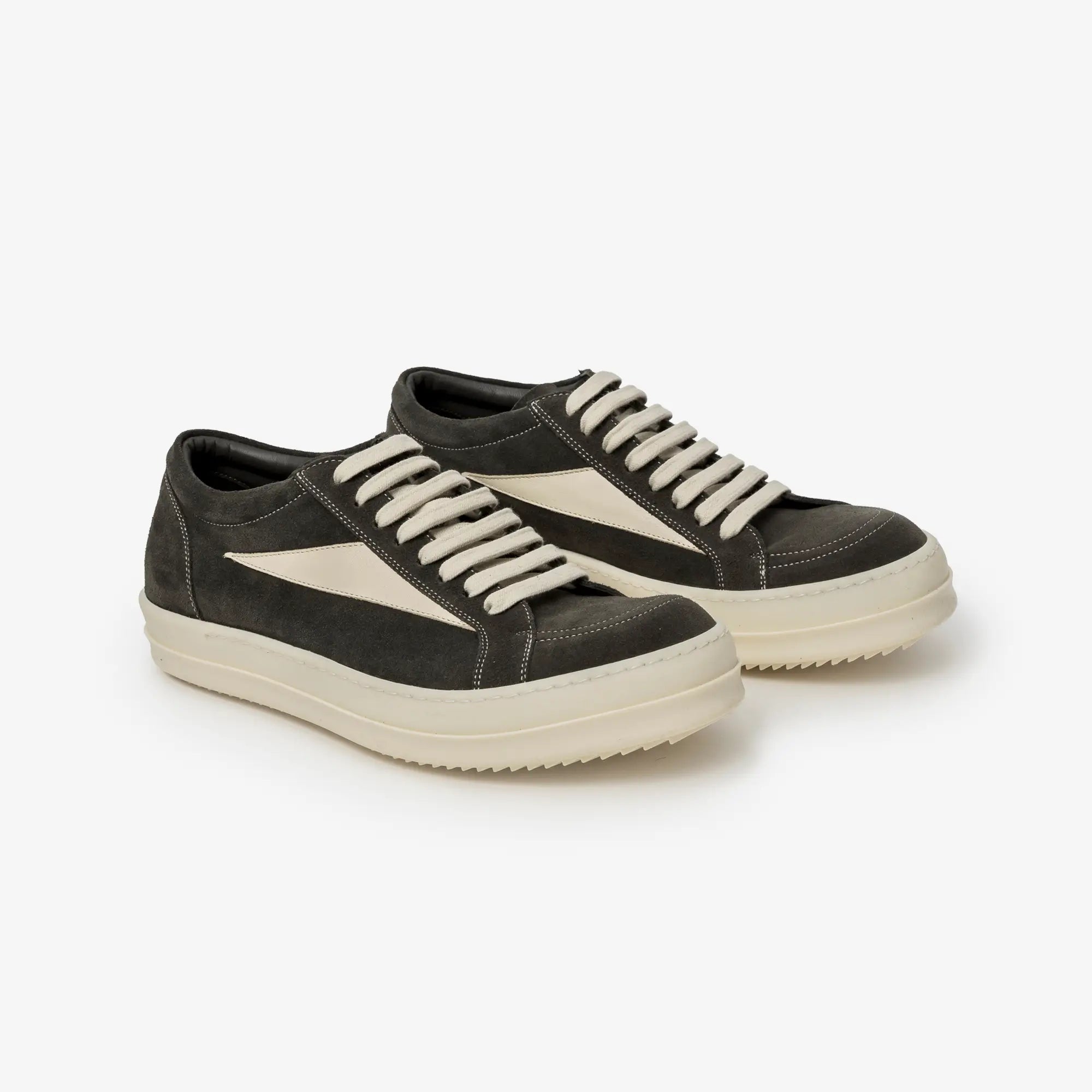 Rick Owens Vintage Sneaks Euca/Milk/Milk - 1