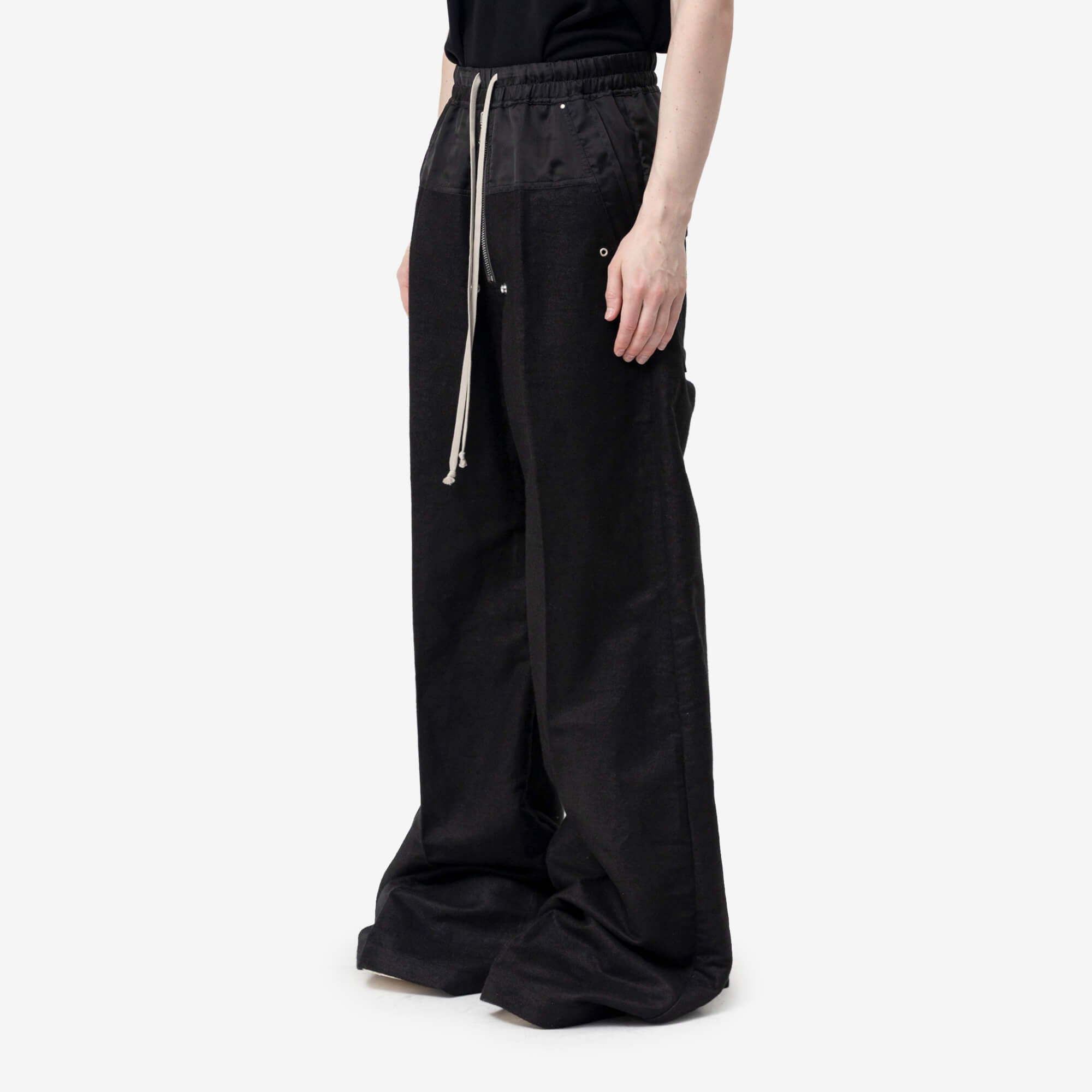 Rick Owens FW26 Tower Wide Bela Pants Black | Feuille