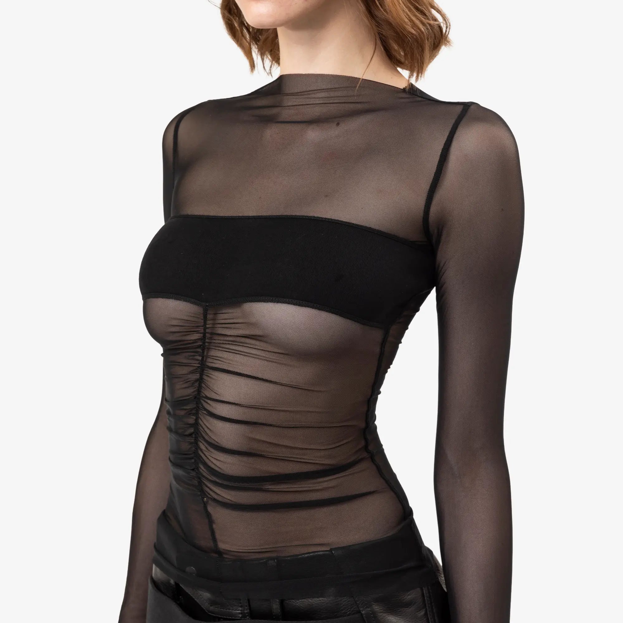 Rick Owens Womens Bandeau Top Black - 5