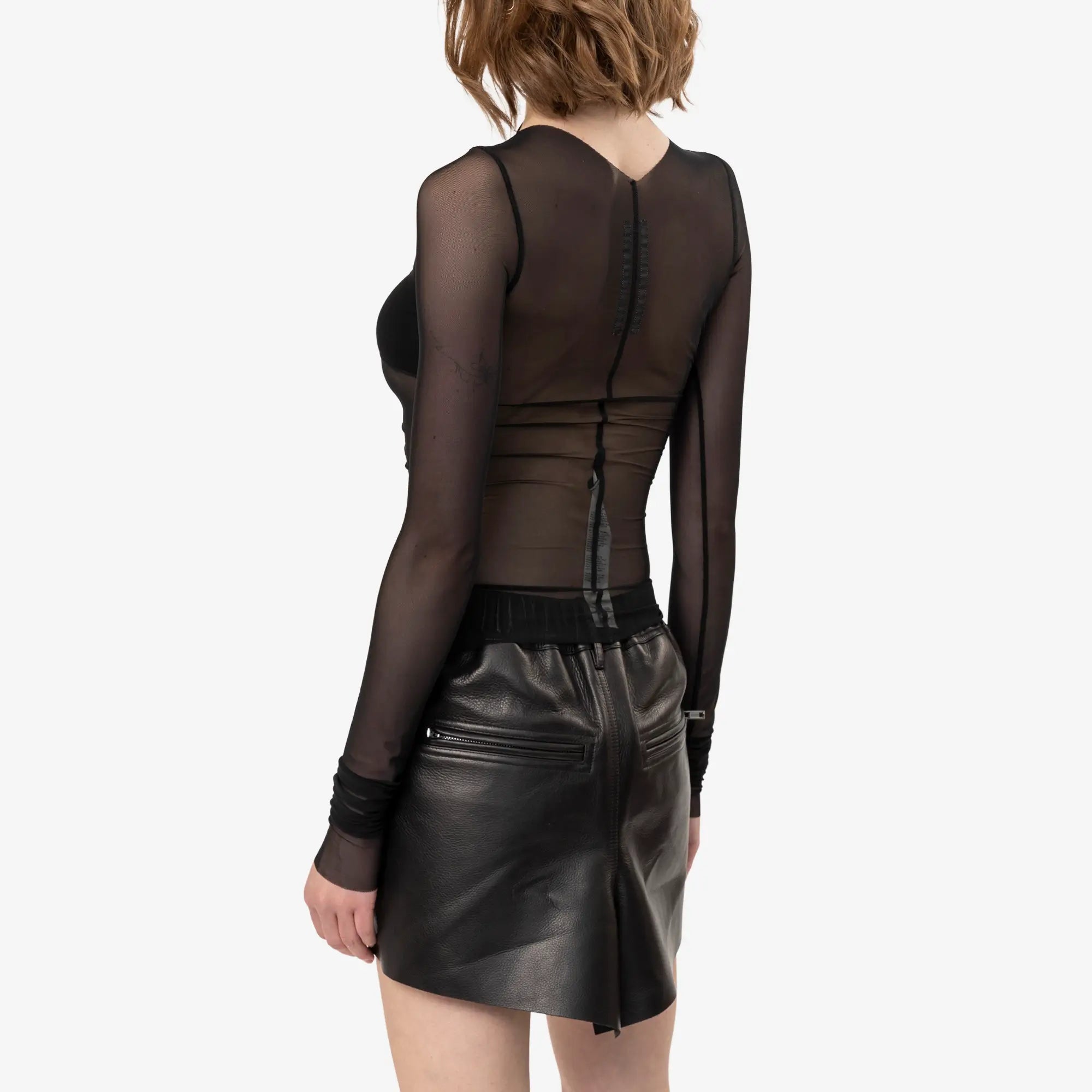 Rick Owens Womens Bandeau Top Black - 4