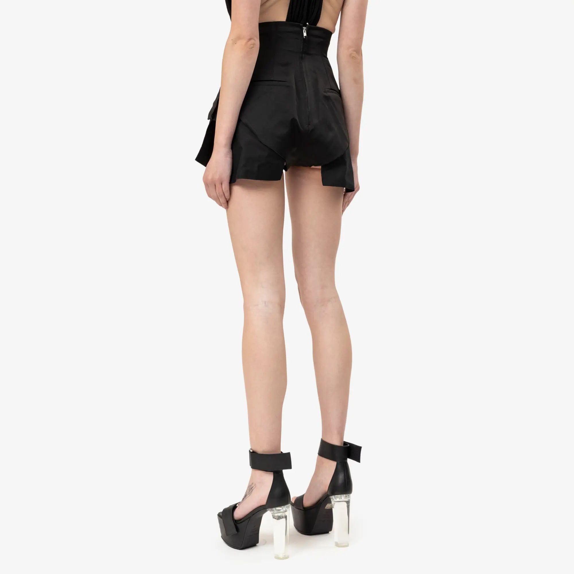 Rick Owens Womens Dirt Cutoffs Shorts Black - 4