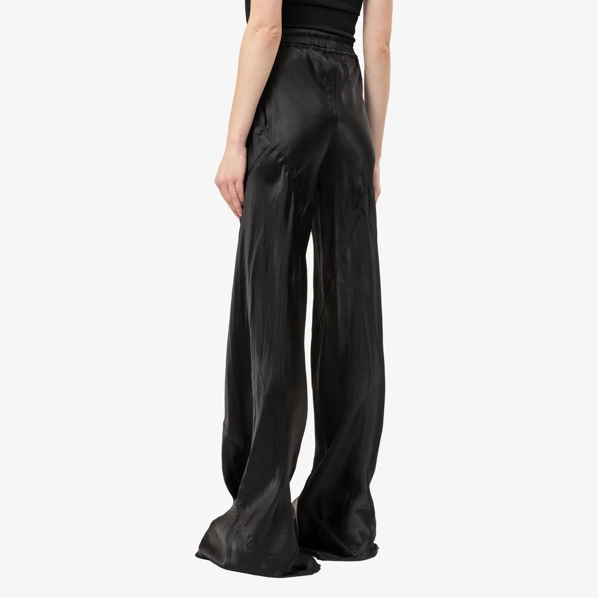 Rick Owens Womens Drawstring Bias Pants Black - 4