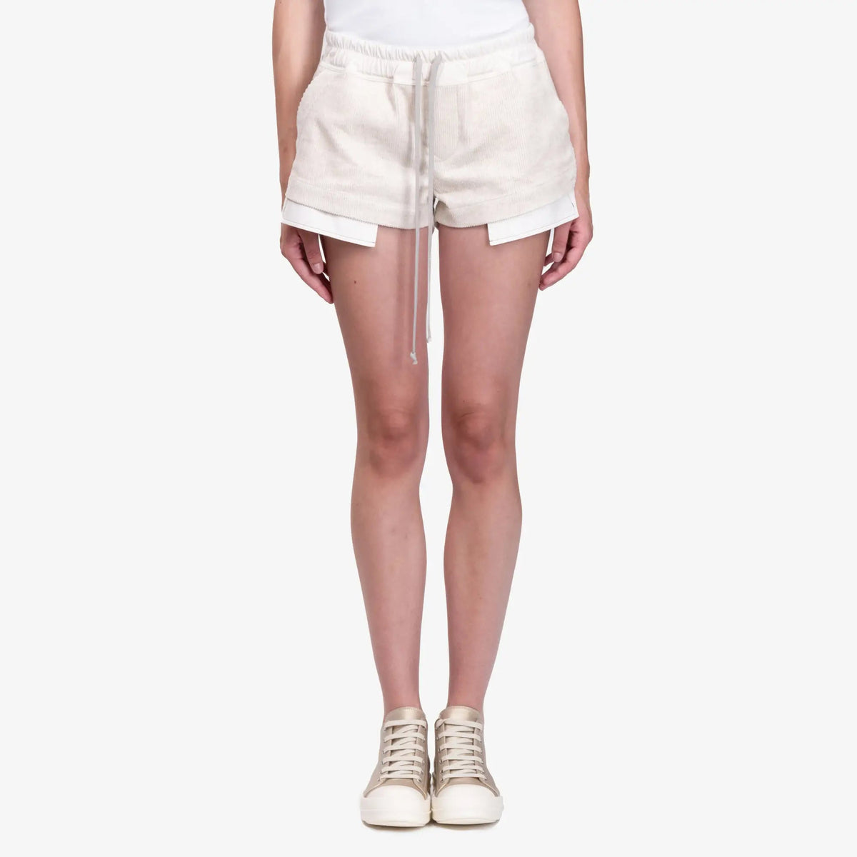 rick owens hollywood fog boxer ショートパンツ RICK OWENS リックオウエンス Fog Boxer レザー ショートパンツ (RICK