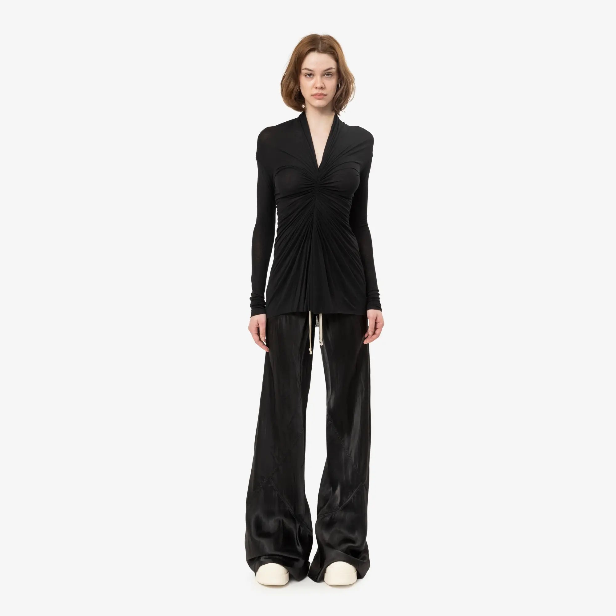 Rick Owens Womens Radiance Long Sleeve Top Black - 4