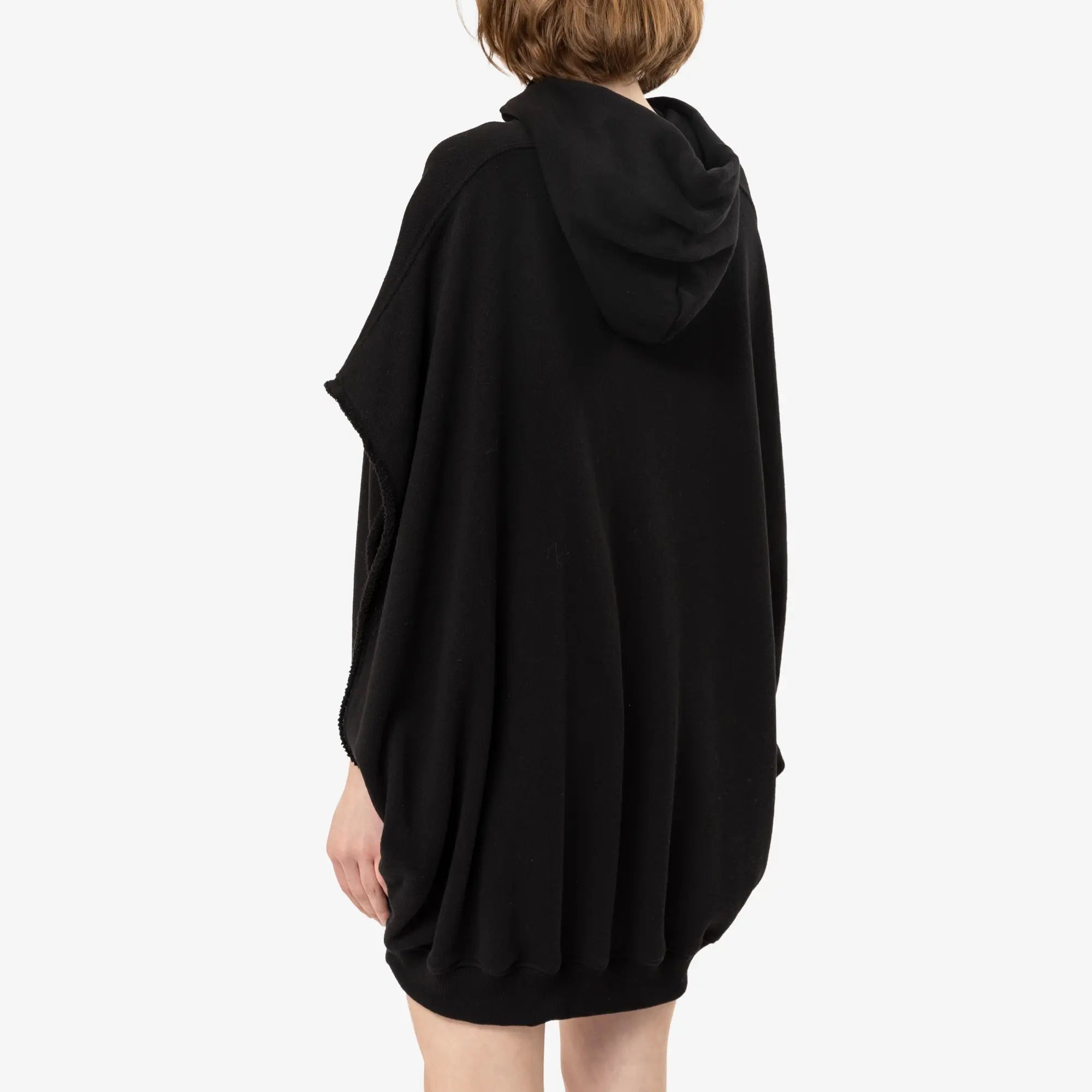 Rick Owens Womens SS Hun Hoody Black - 4