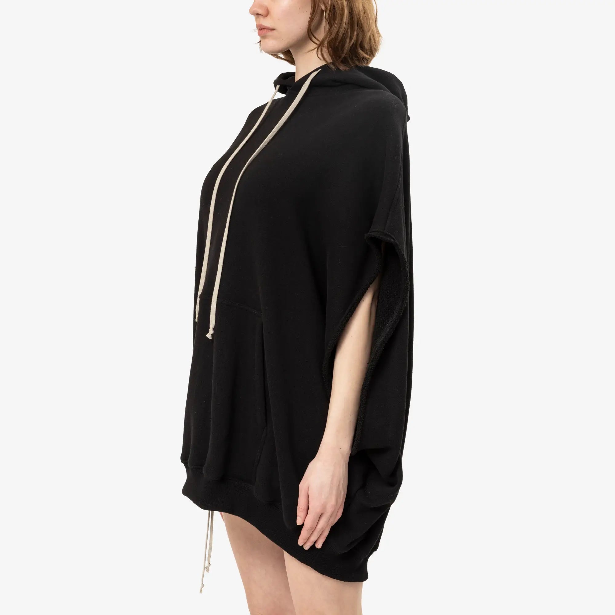 Rick Owens Womens SS Hun Hoody Black - 3