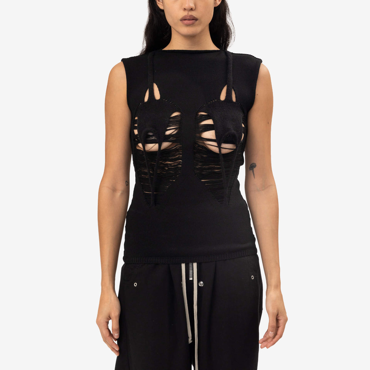 Rick Owens Womens Tanja Top Black-1