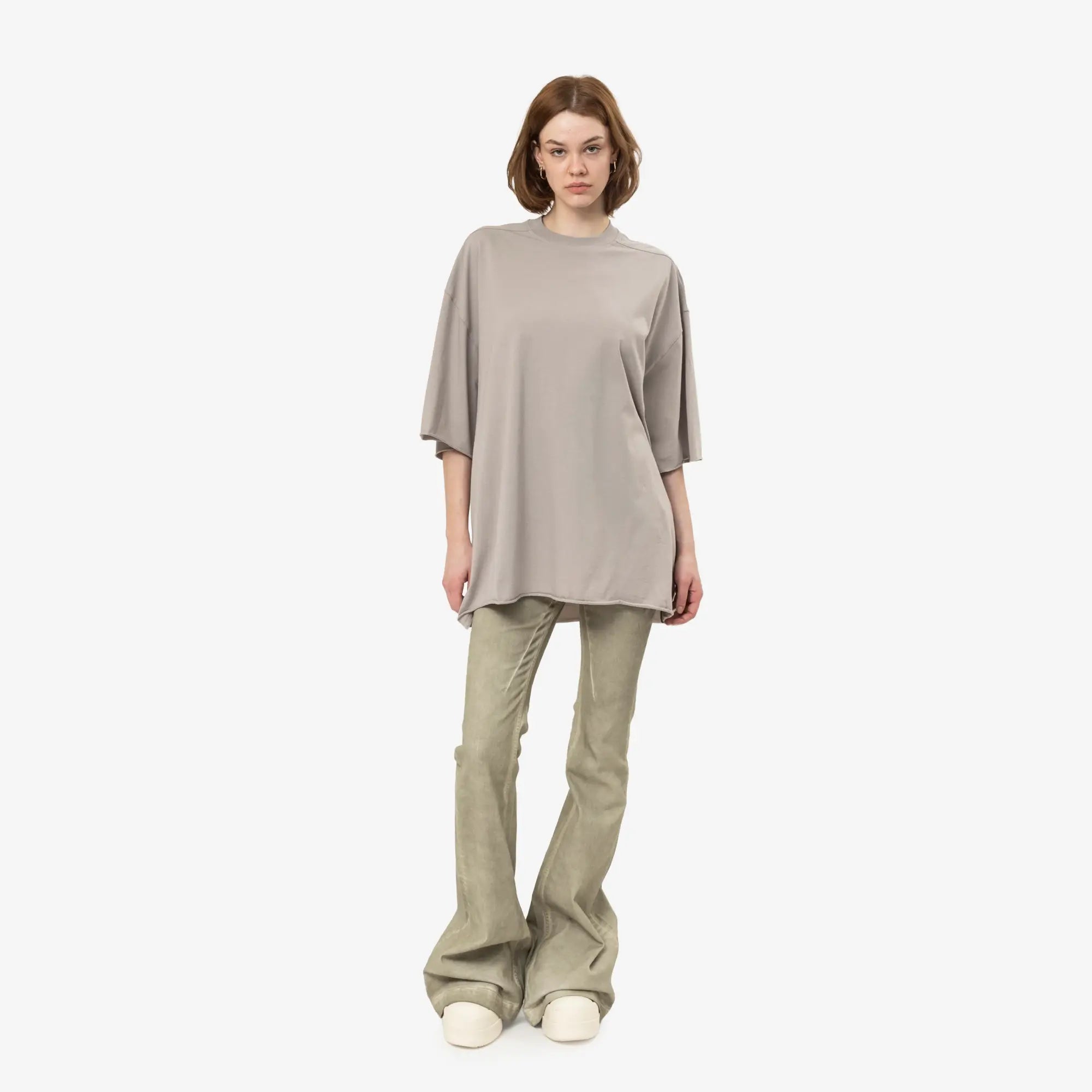 Rick Owens Womens Tommy T-Shirt Pearl - 2
