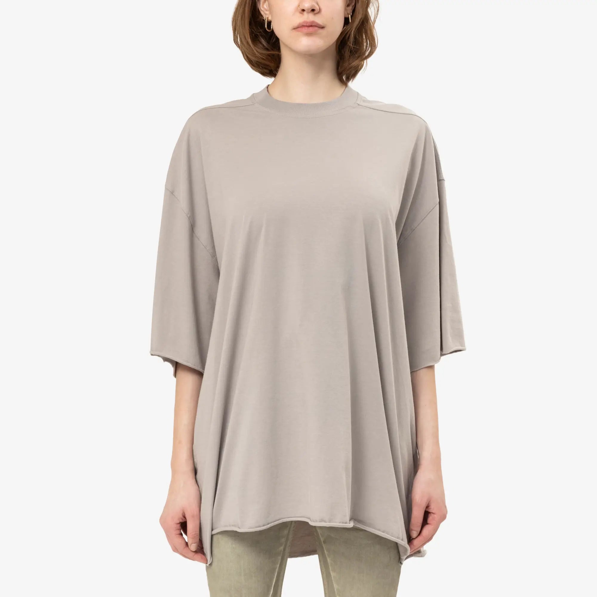 Rick Owens Womens Tommy T-Shirt Pearl - 1