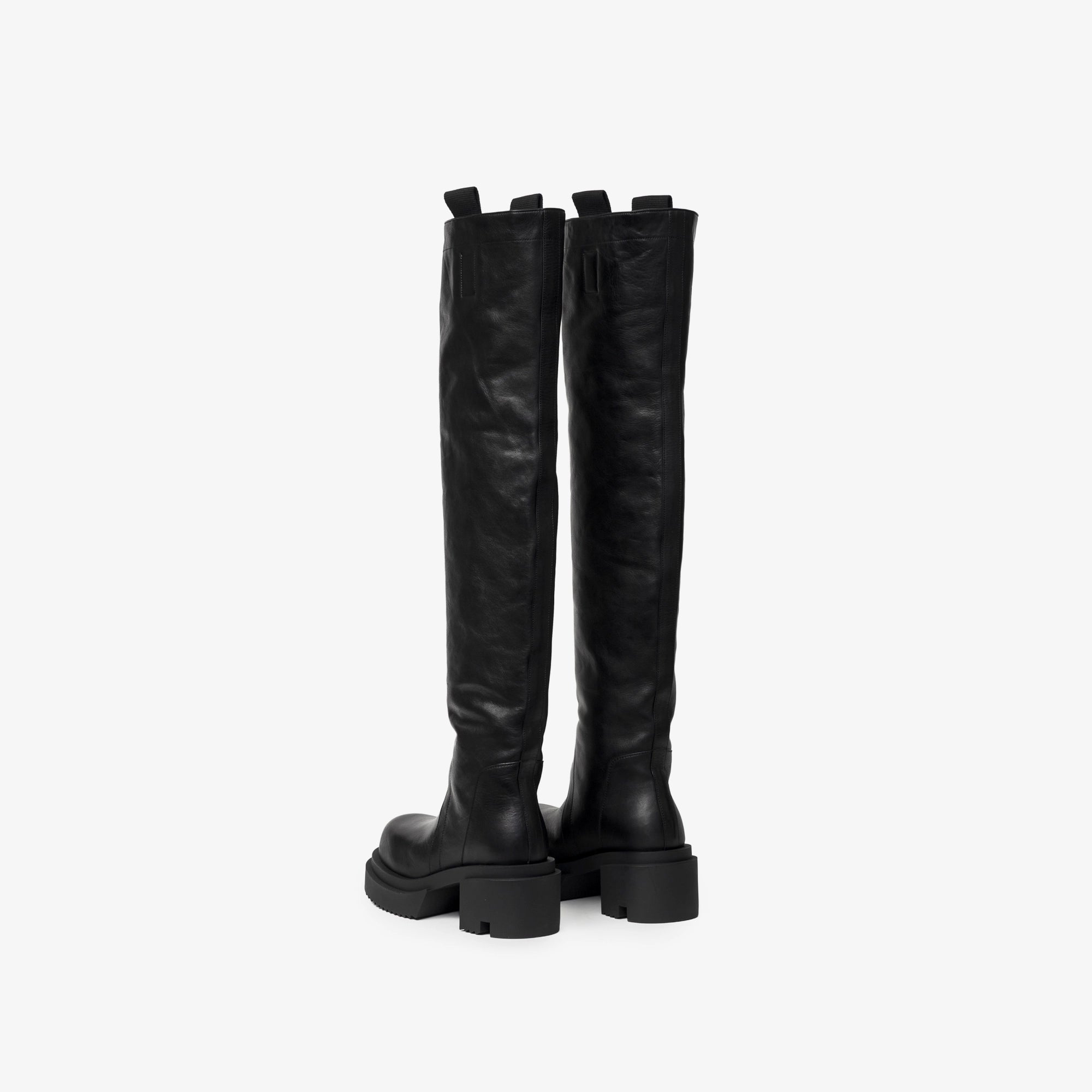 Rick Owens Womens Wader Bogun Boots Black - 2