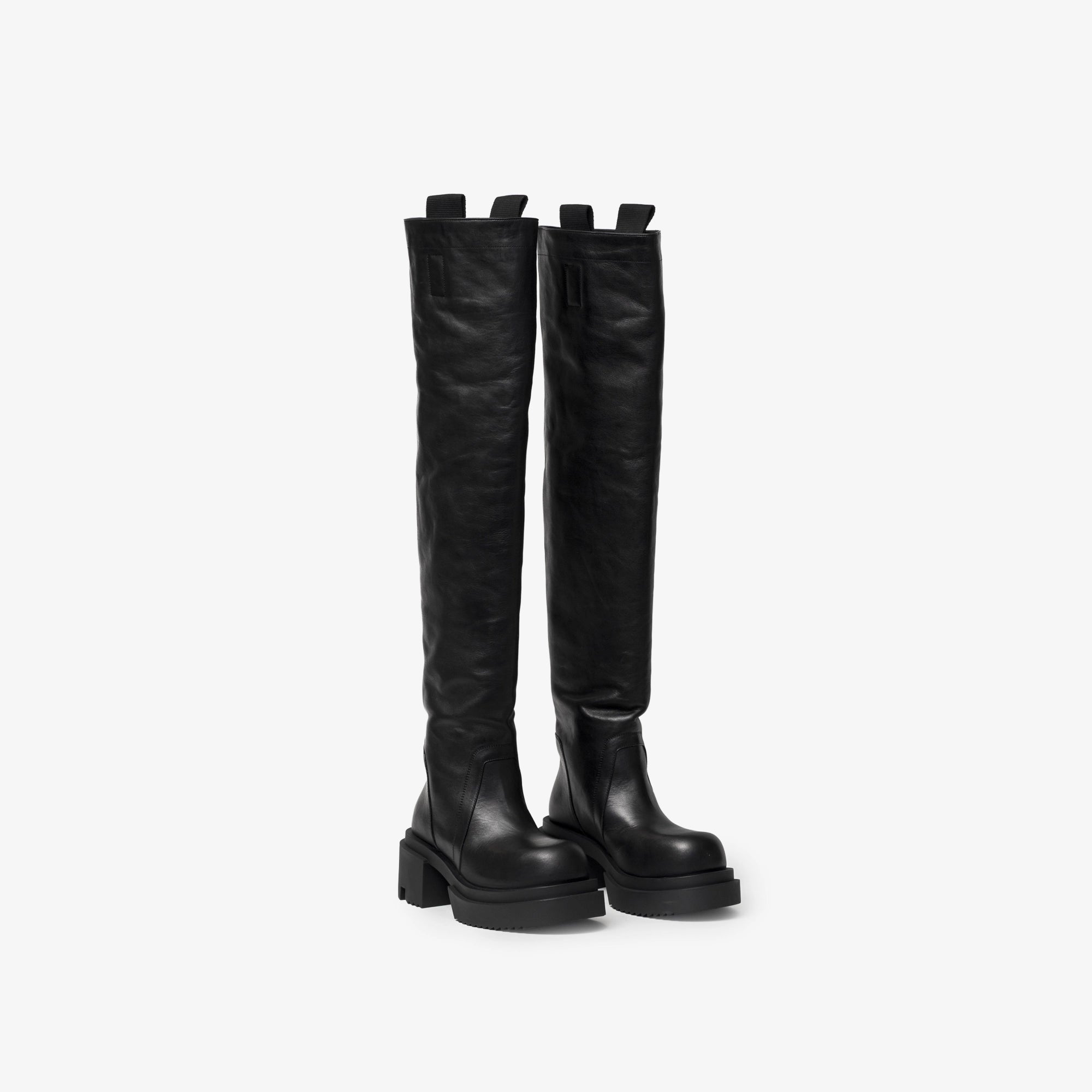Rick Owens Womens Wader Bogun Boots Black - 1