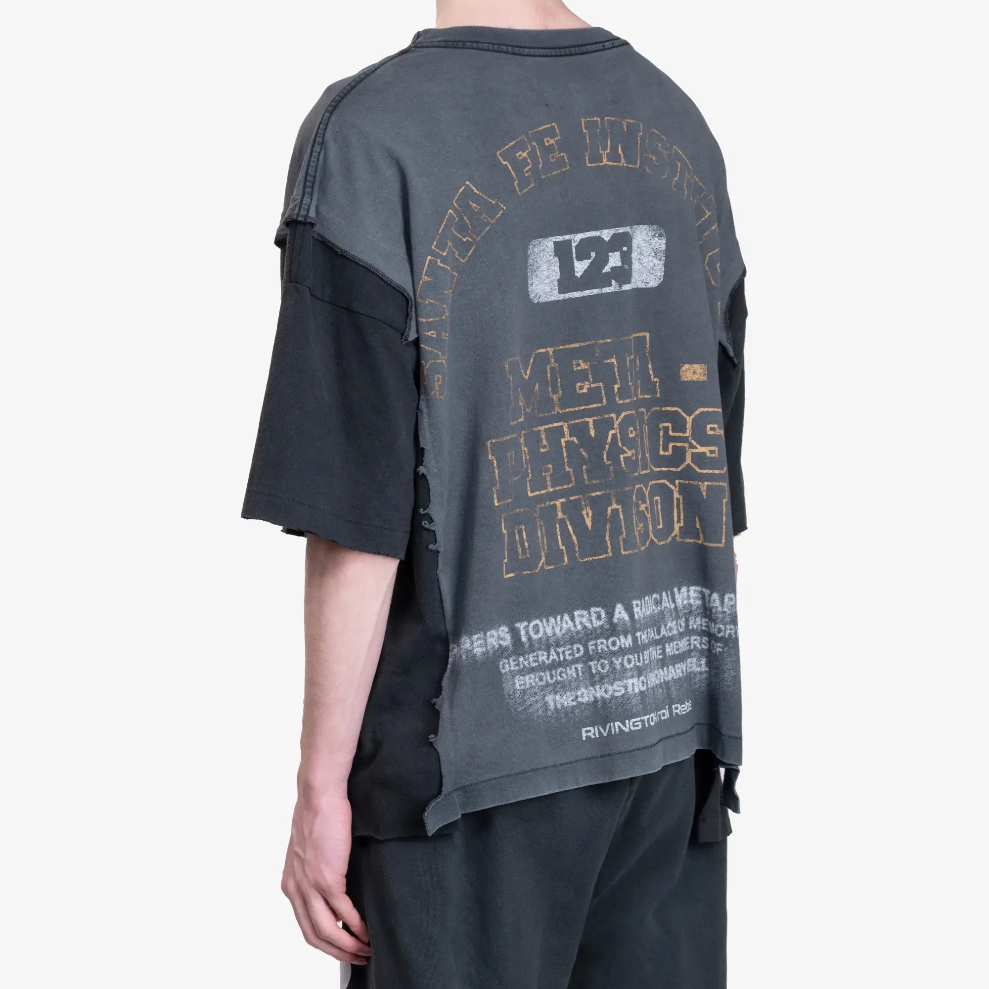 RRR123 Meta Quad T-Shirt Faded Black - 4