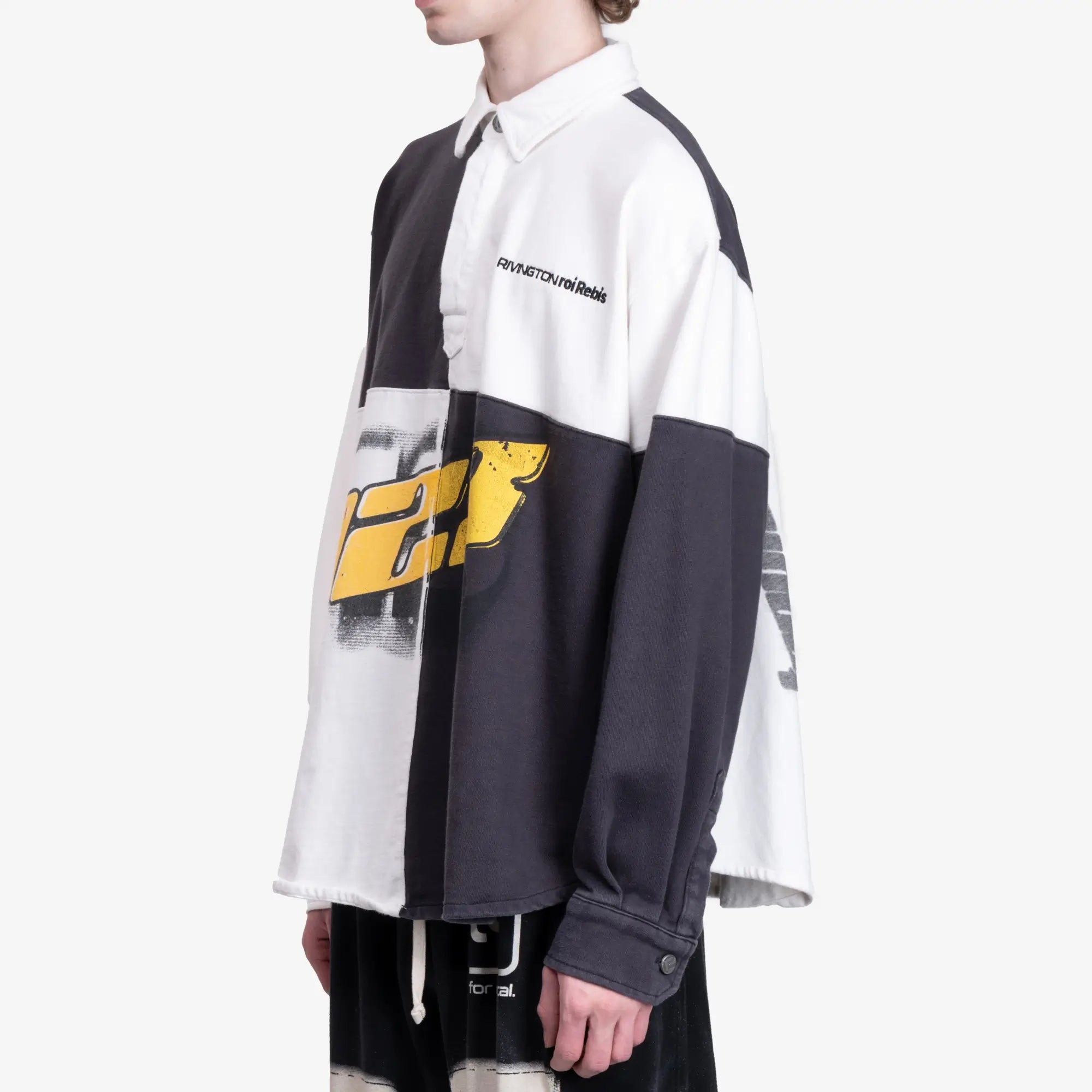 RRR123 Meta Rugby Shirt Black - 3