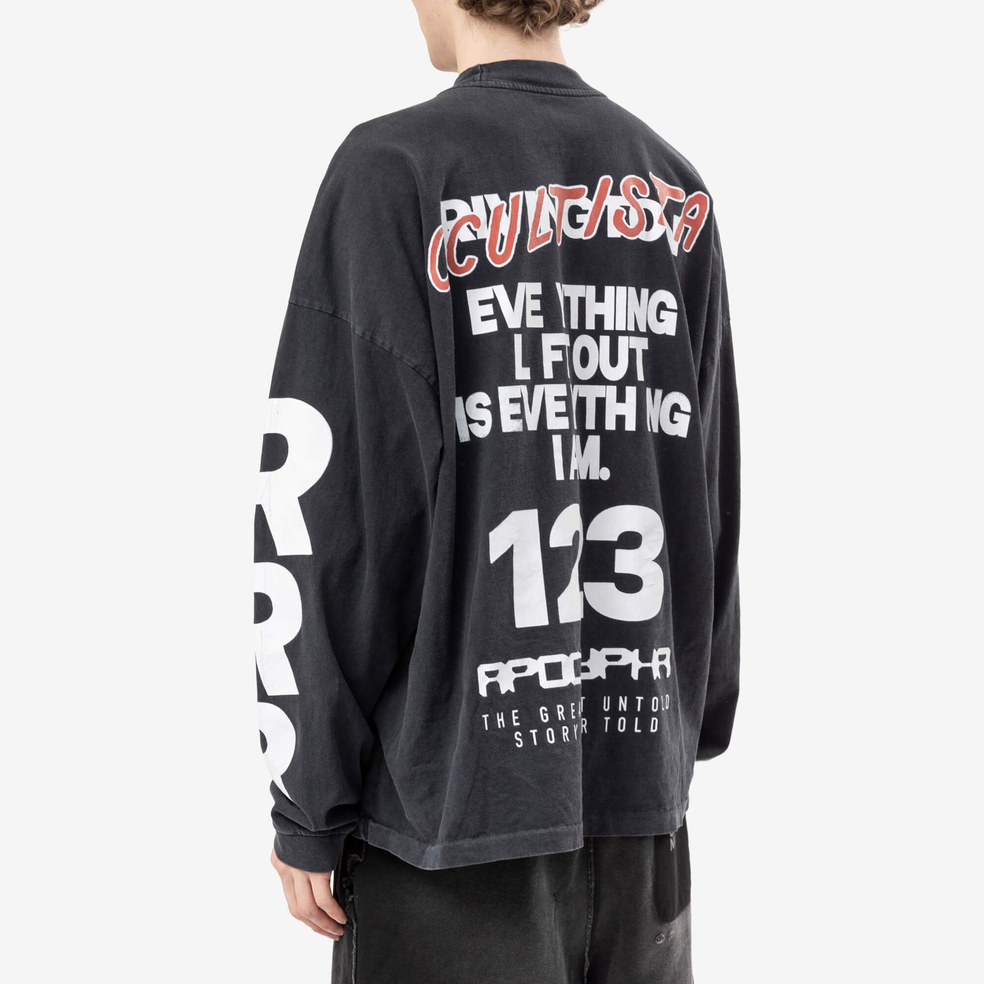 RRR123 Occultista Vintage LS T-Shirt Vintage Black-4