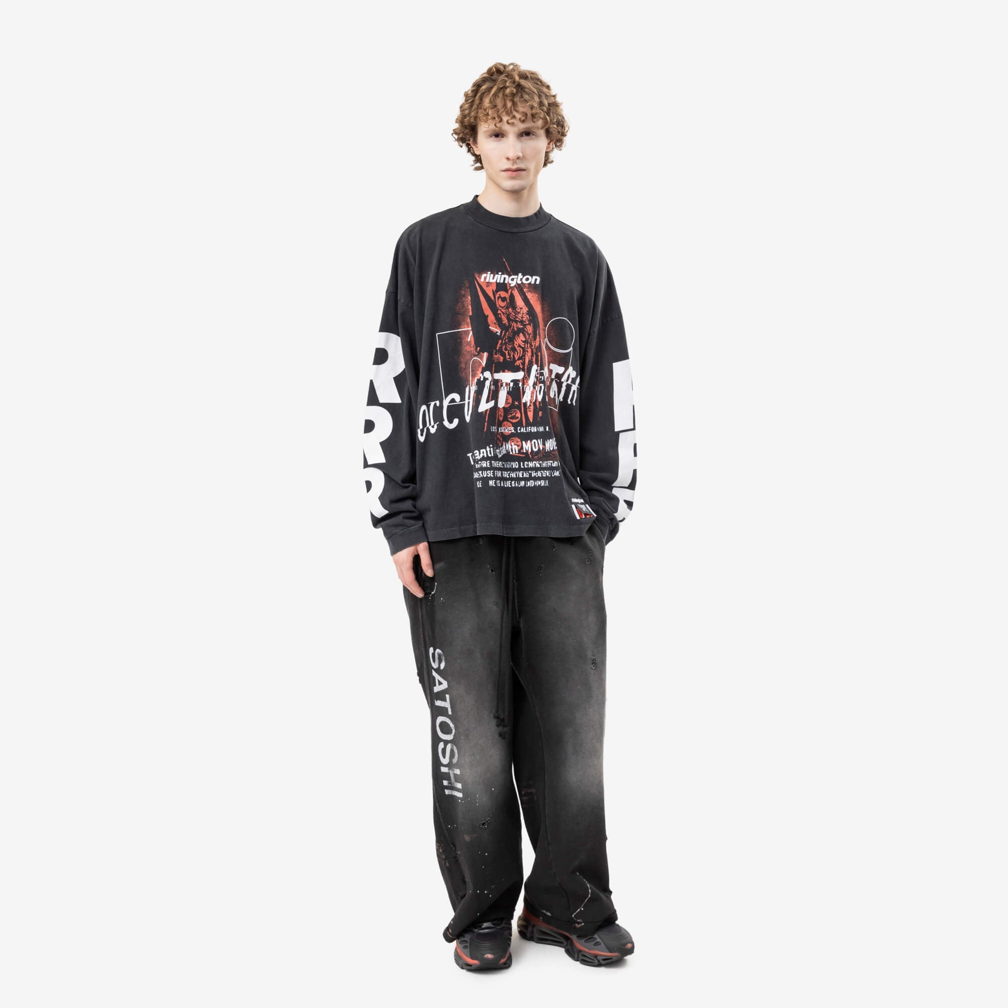 RRR123 Occultista Vintage LS T-Shirt Vintage Black-2