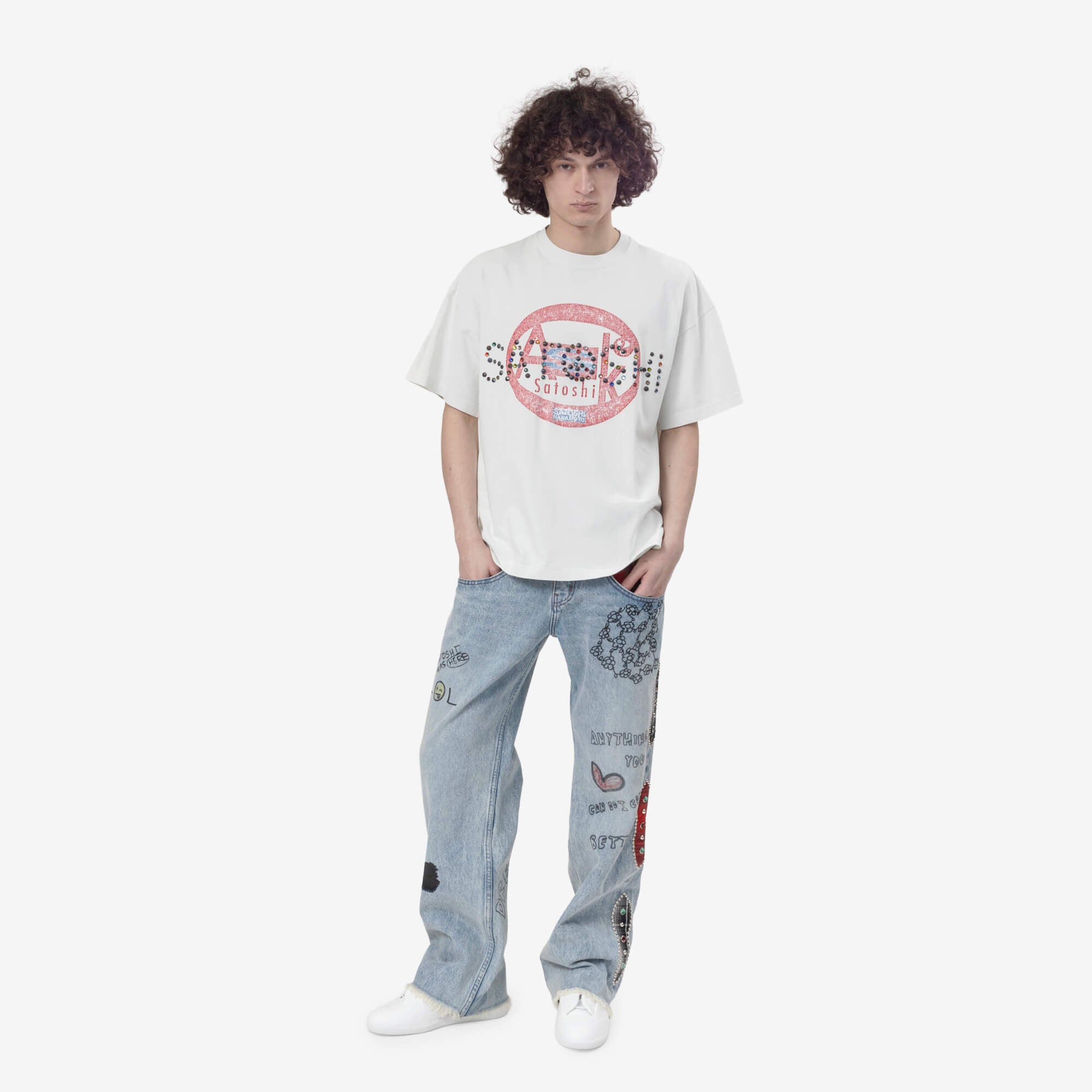 Satoshi Nakamoto Ask Satoshi T-Shirt White - 2
