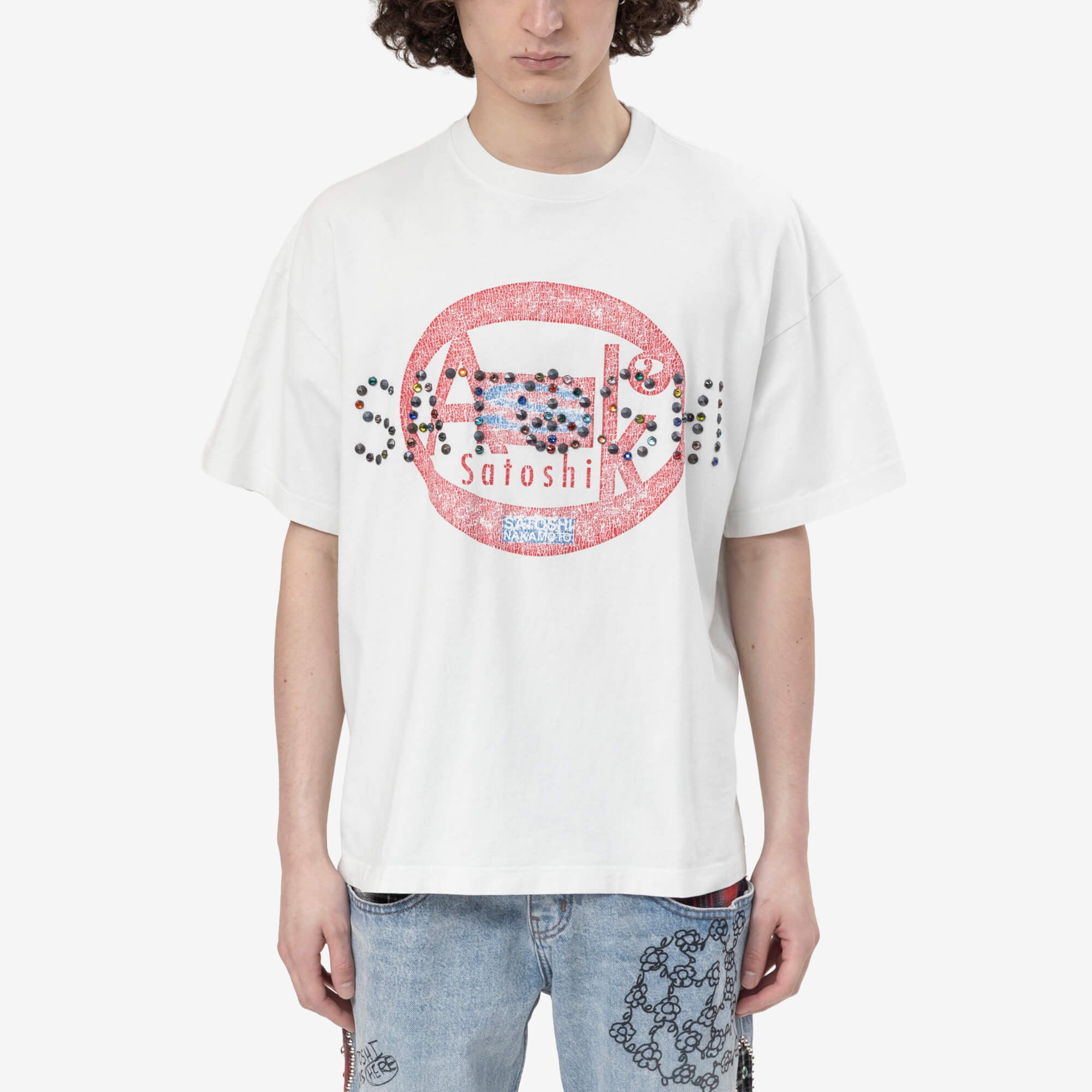 Satoshi Nakamoto Ask Satoshi T-Shirt White - 1