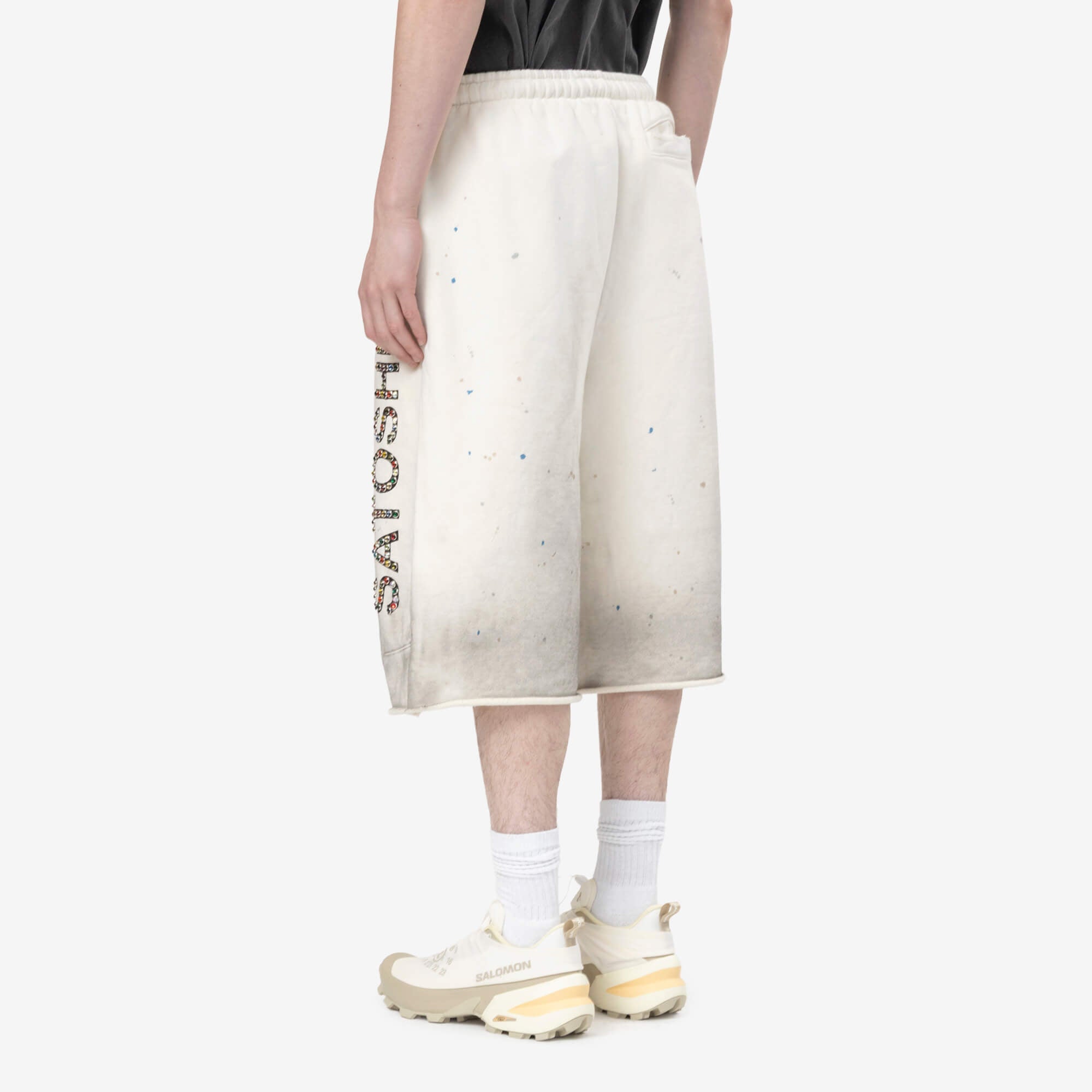 Satoshi Nakamoto Drifter Sweatshorts White - 4