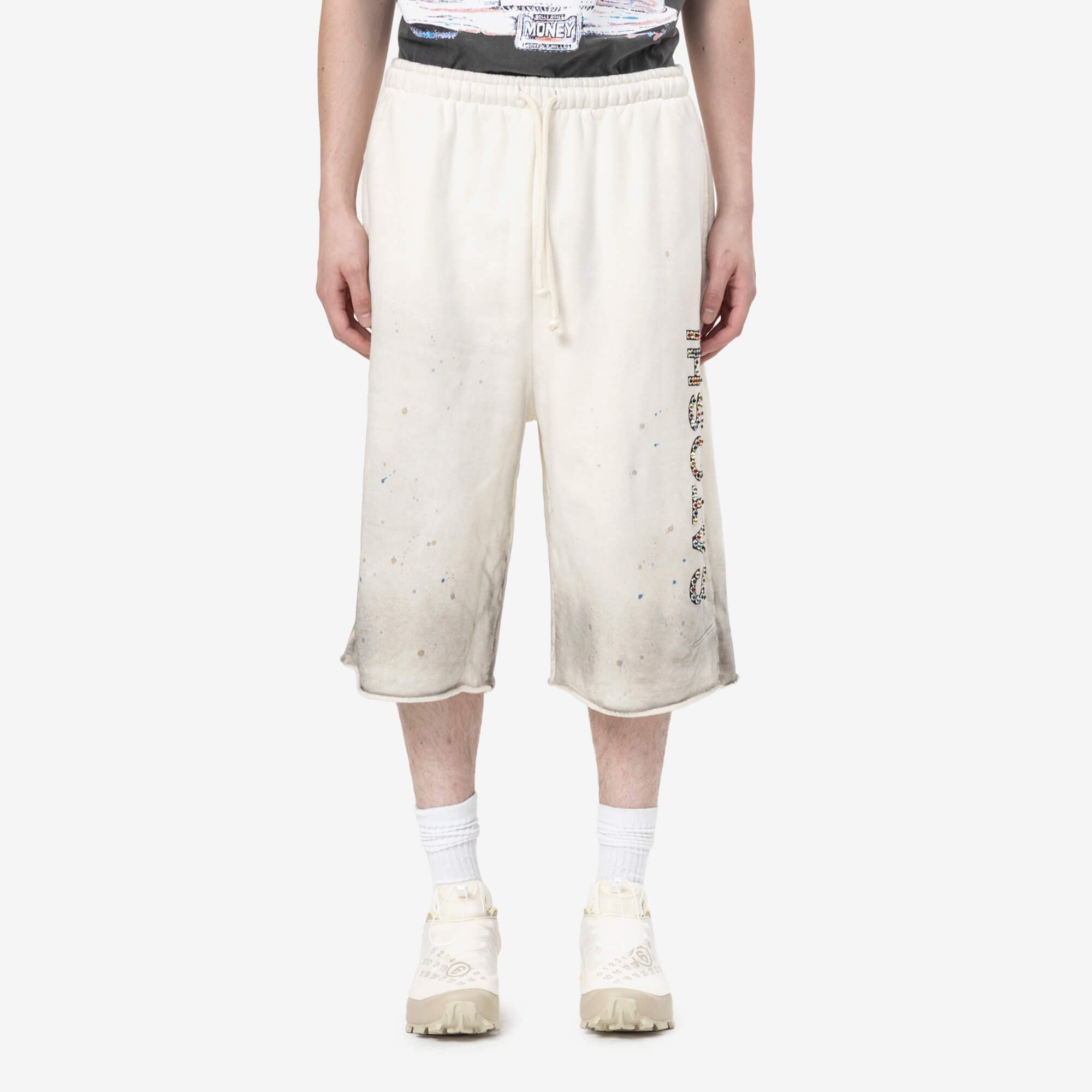 Satoshi Nakamoto Drifter Sweatshorts White - 1