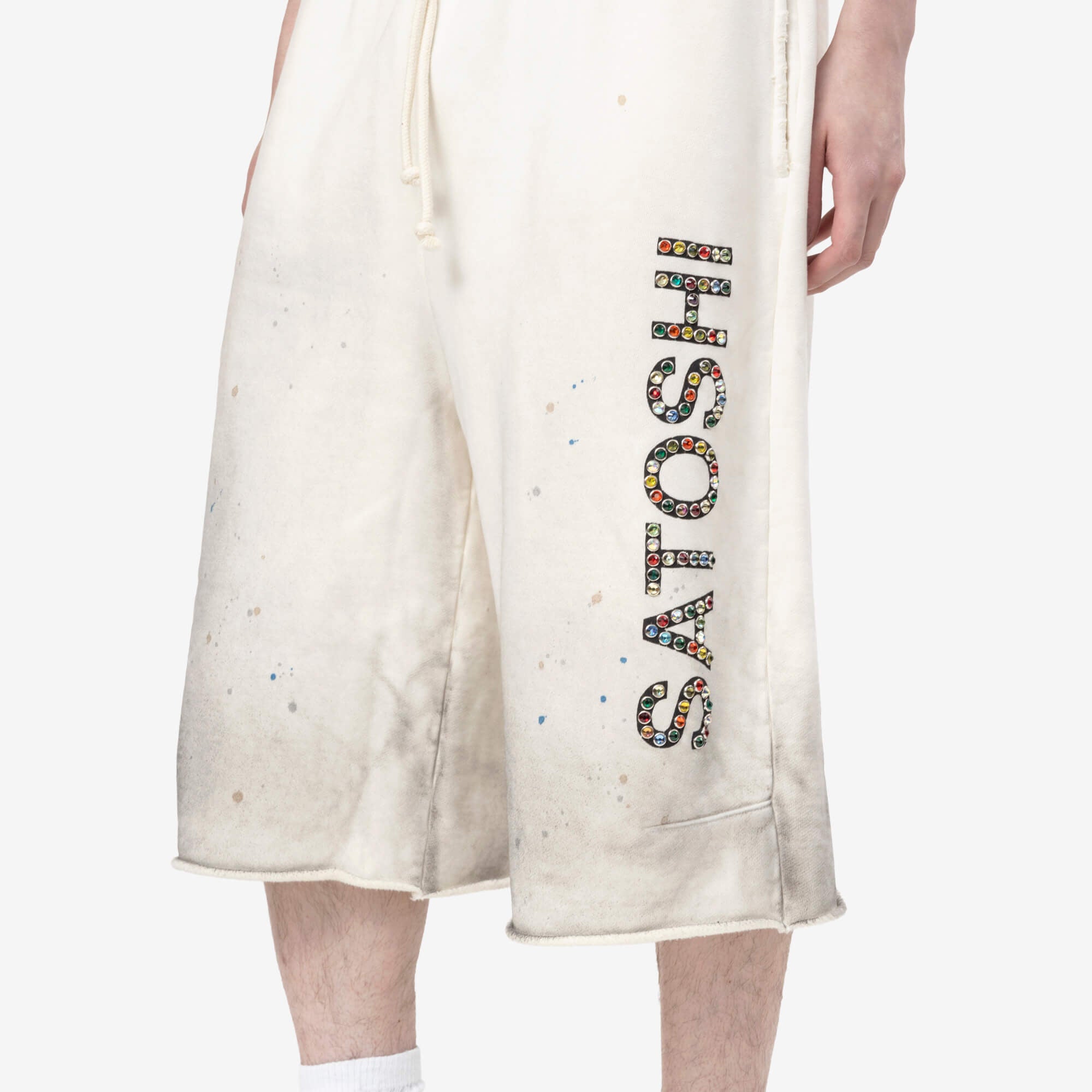 Satoshi Nakamoto Drifter Sweatshorts White - 5