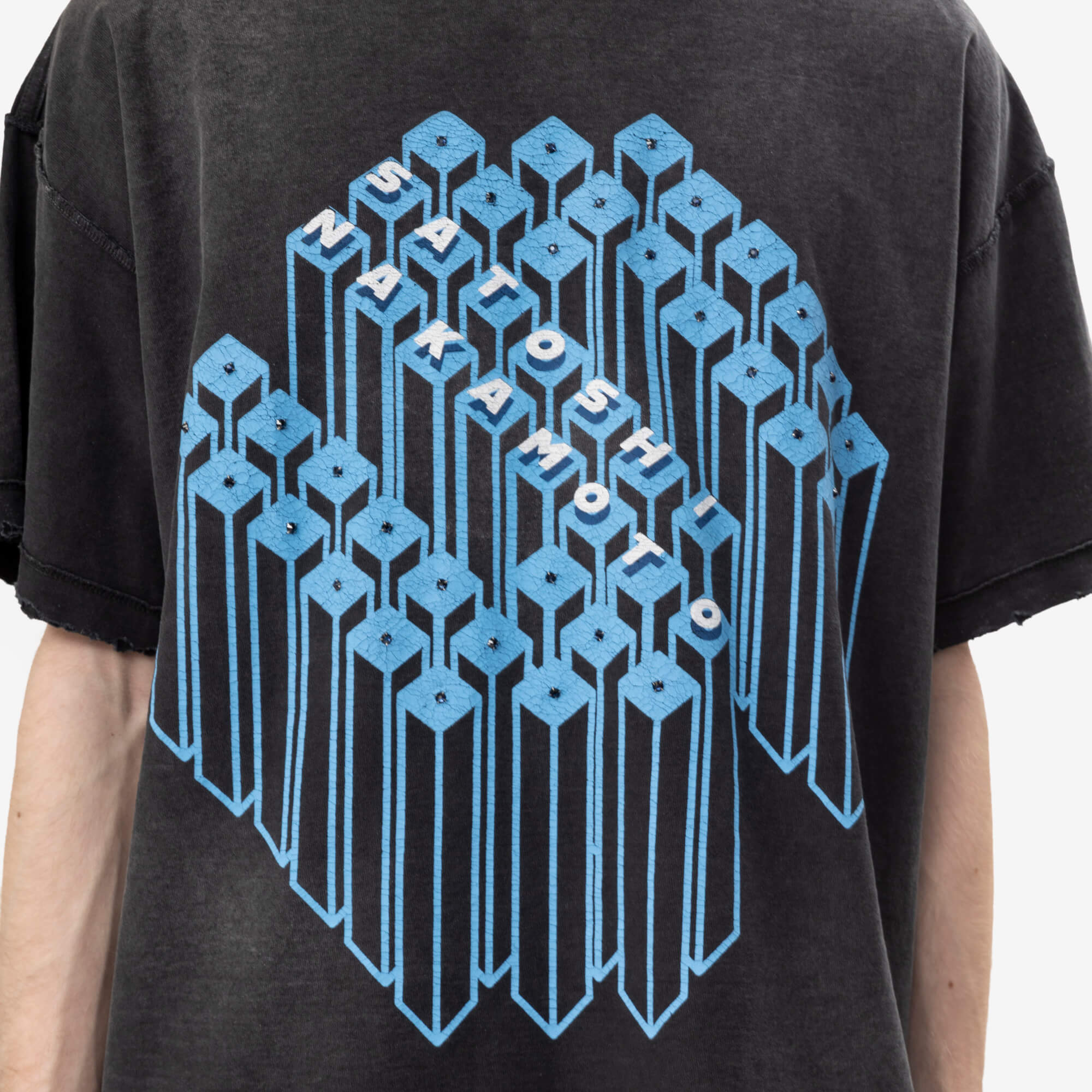 Satoshi Nakamoto Gridlock T-Shirt Washed Black-5