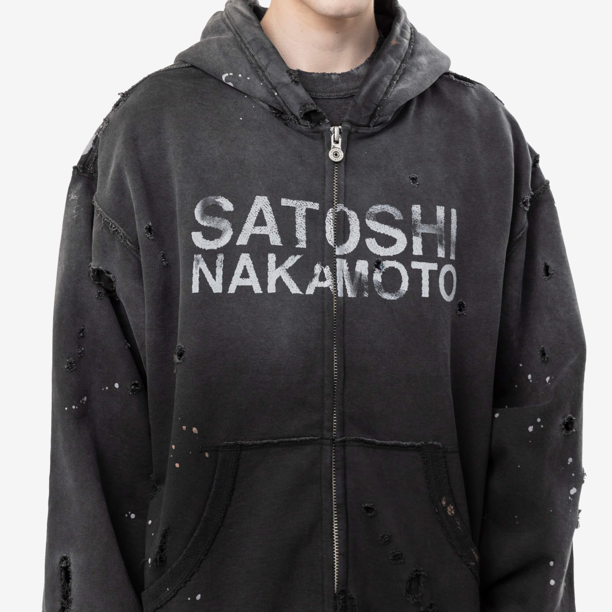 Satoshi Nakamoto Luke Fleece Hoody Black-3