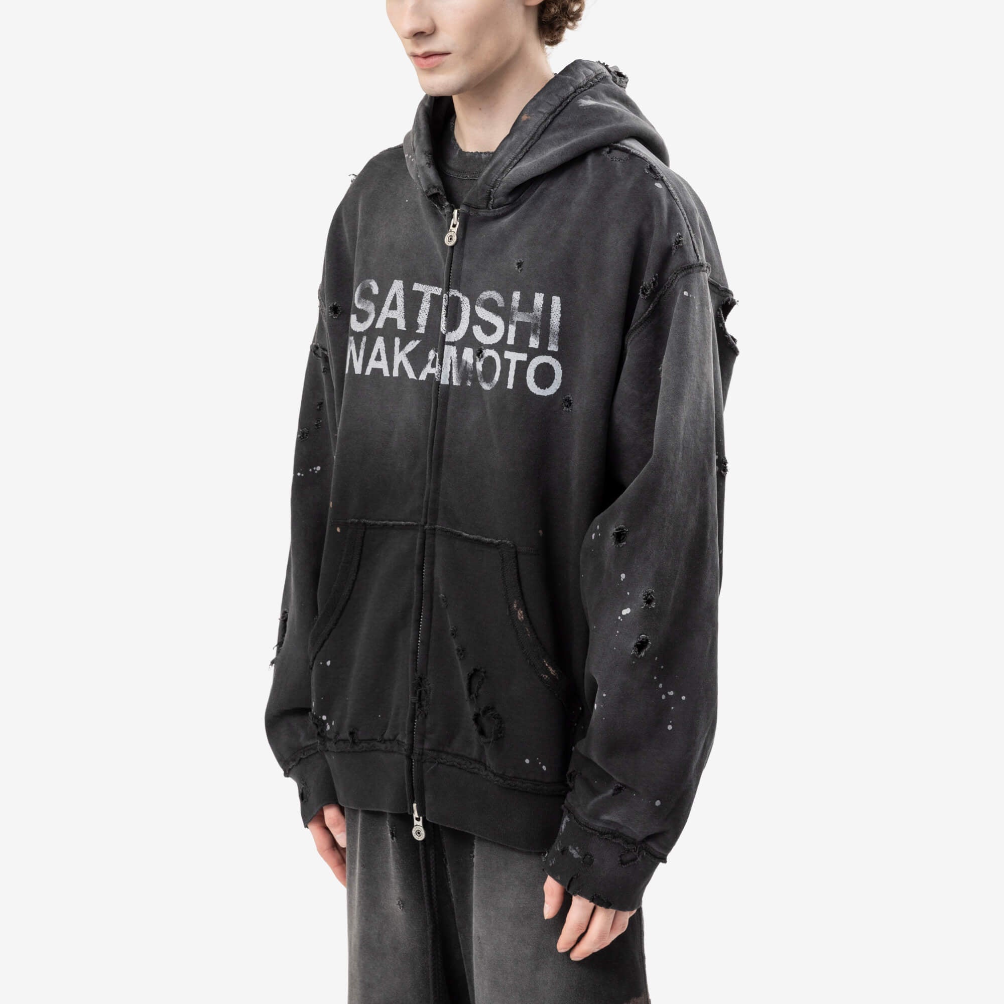 Satoshi Nakamoto Luke Fleece Hoody Black-4