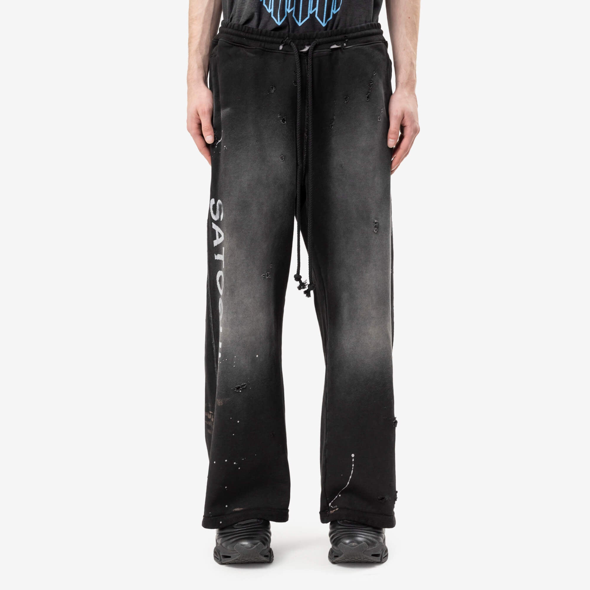 Satoshi Nakamoto Luke Fleece Sweatpants Black-1