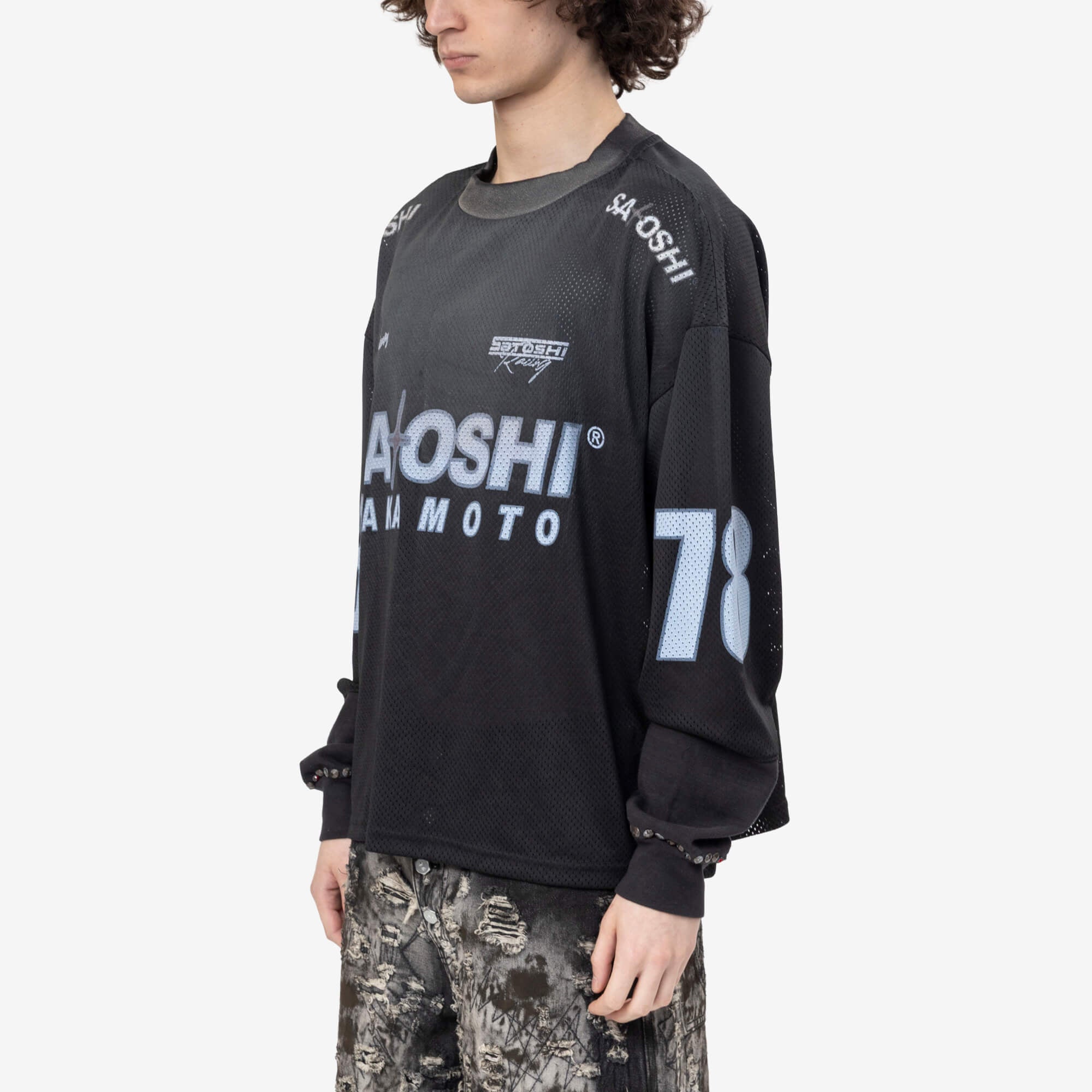 Satoshi Nakamoto Mesh Moto Jersey Black - 3