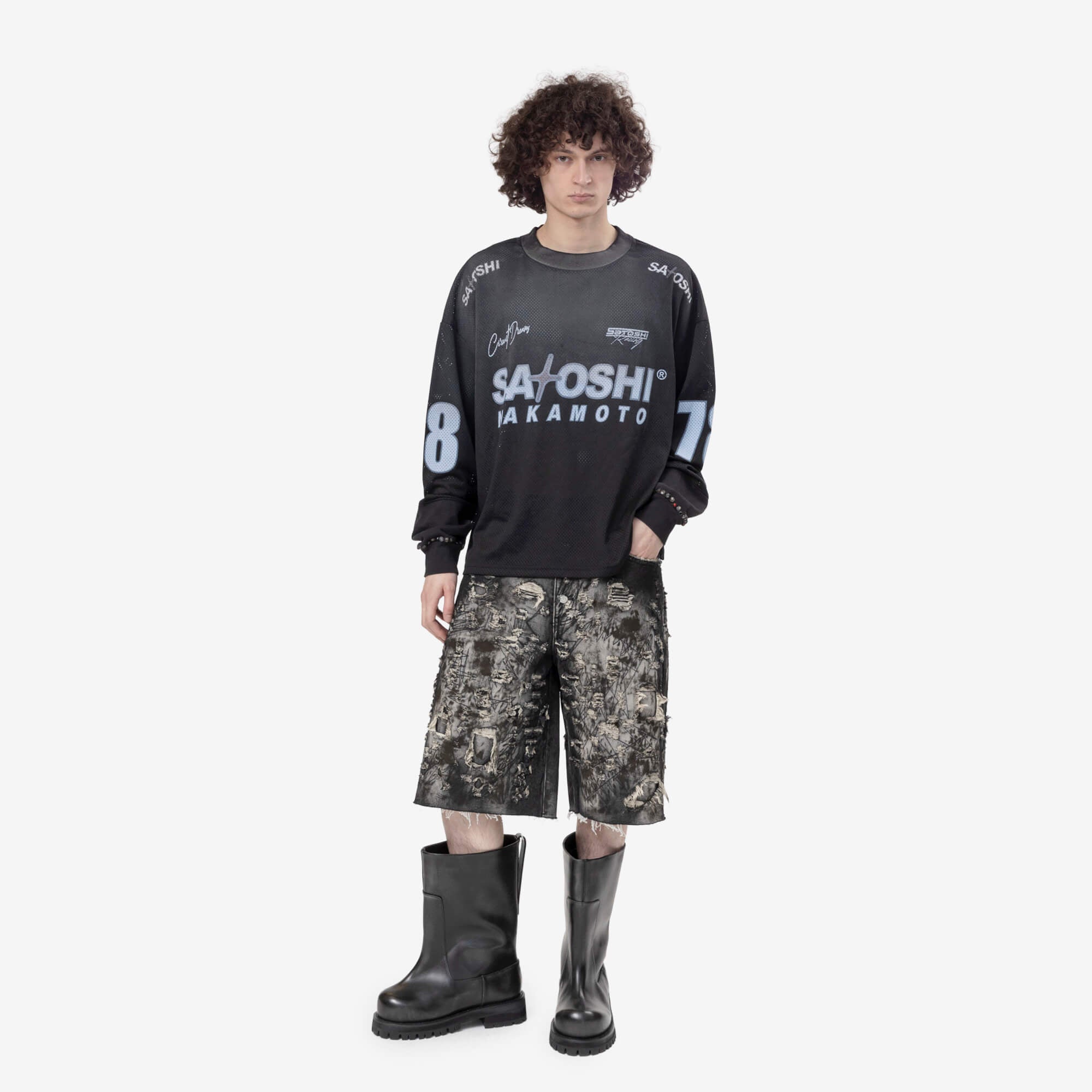 Satoshi Nakamoto Mesh Moto Jersey Black - 2